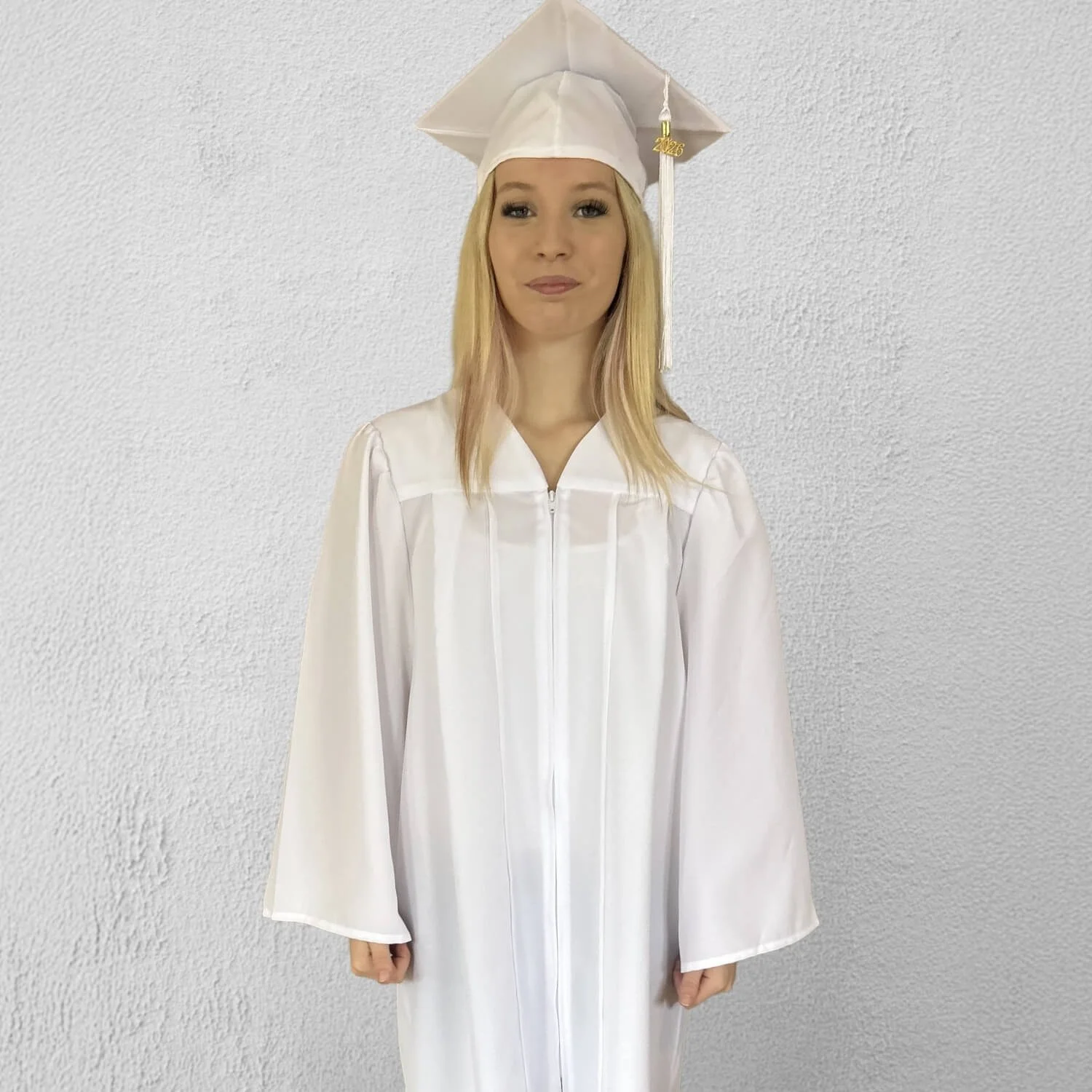 Zip Front Gown Set P-12 Senior Matte White.jpg
