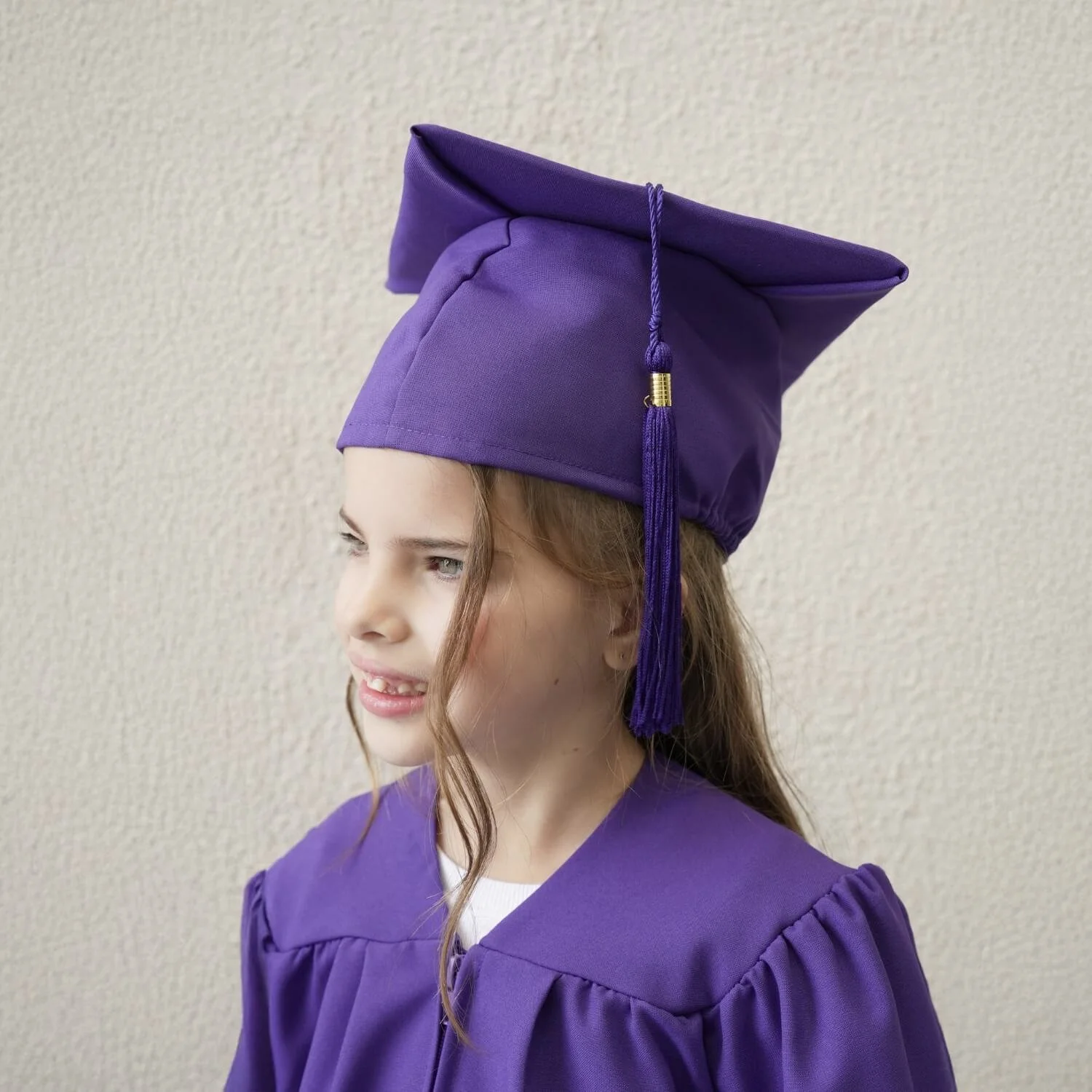 Graduations Now Mortarboard Hat : Cap and Tassel Matte Purple side.jpg