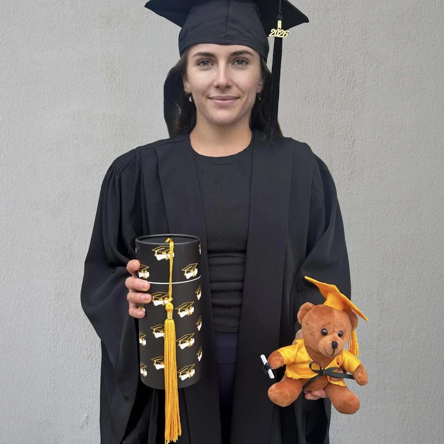 Graduation Teddy and Tube Black High School.jpg