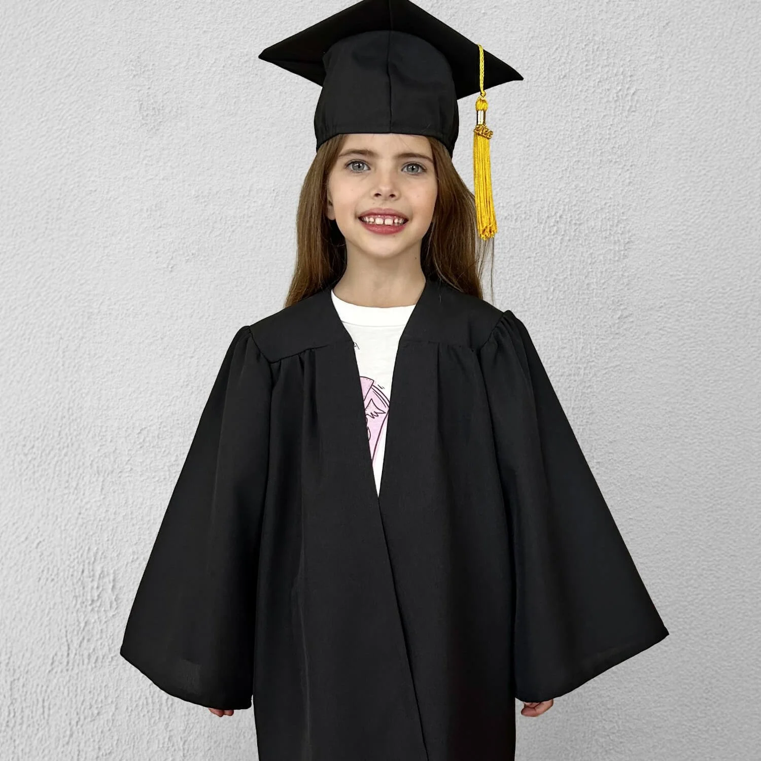 Preschool Open Front Gown Set Matte Black.jpg