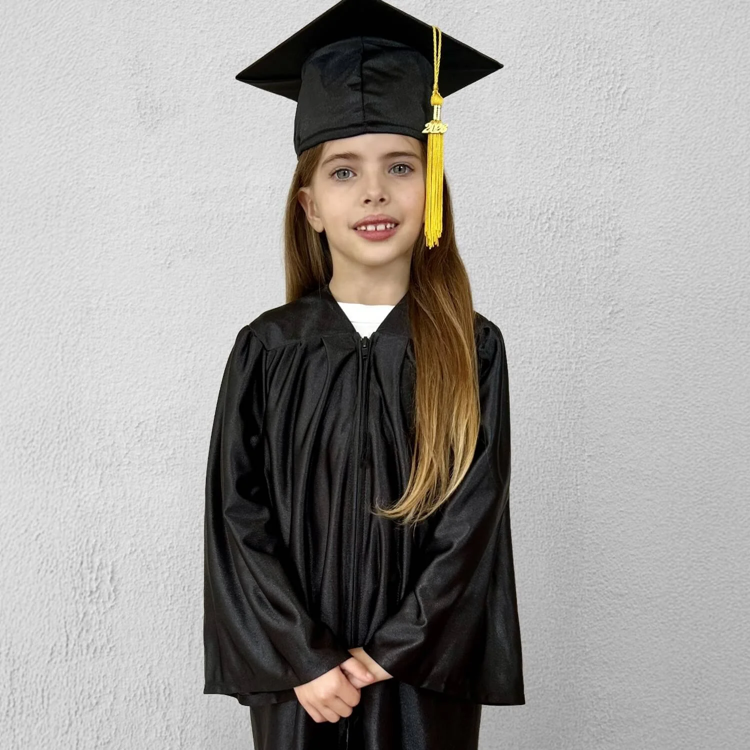 Preschool Zip Front Gown Set High Lustre Black.jpg
