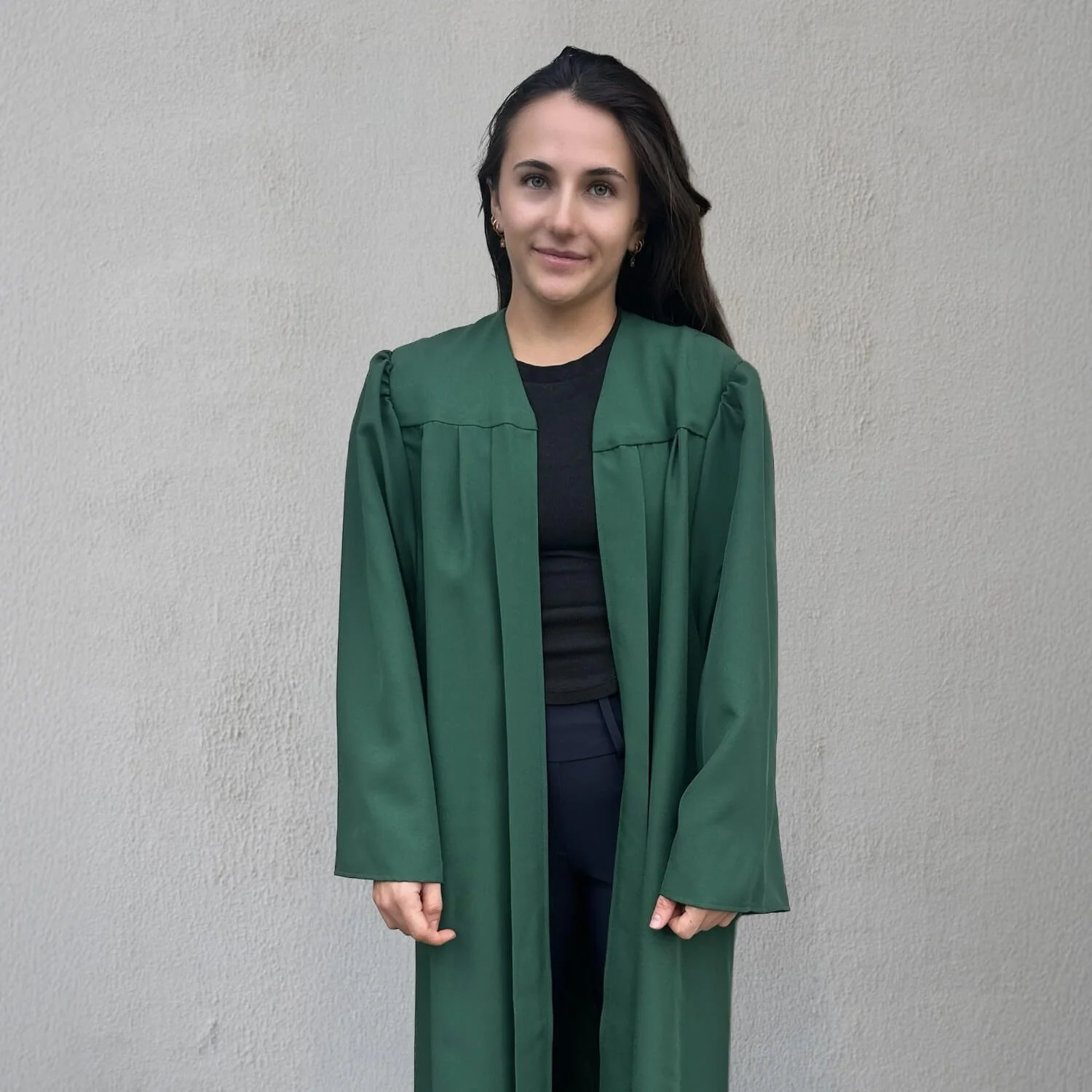 Discount Gown Open Front Matte Dark Green.jpg
