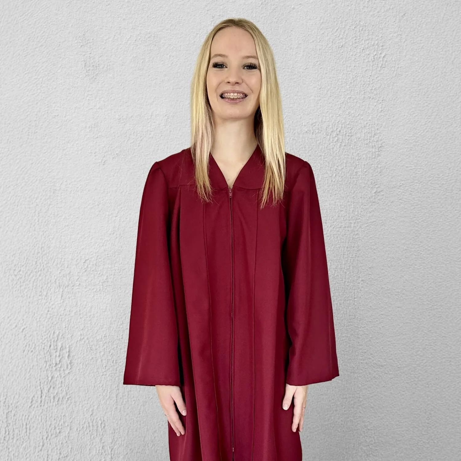Zip Front Gown P-12 Senior Matte Maroon – 1.jpg