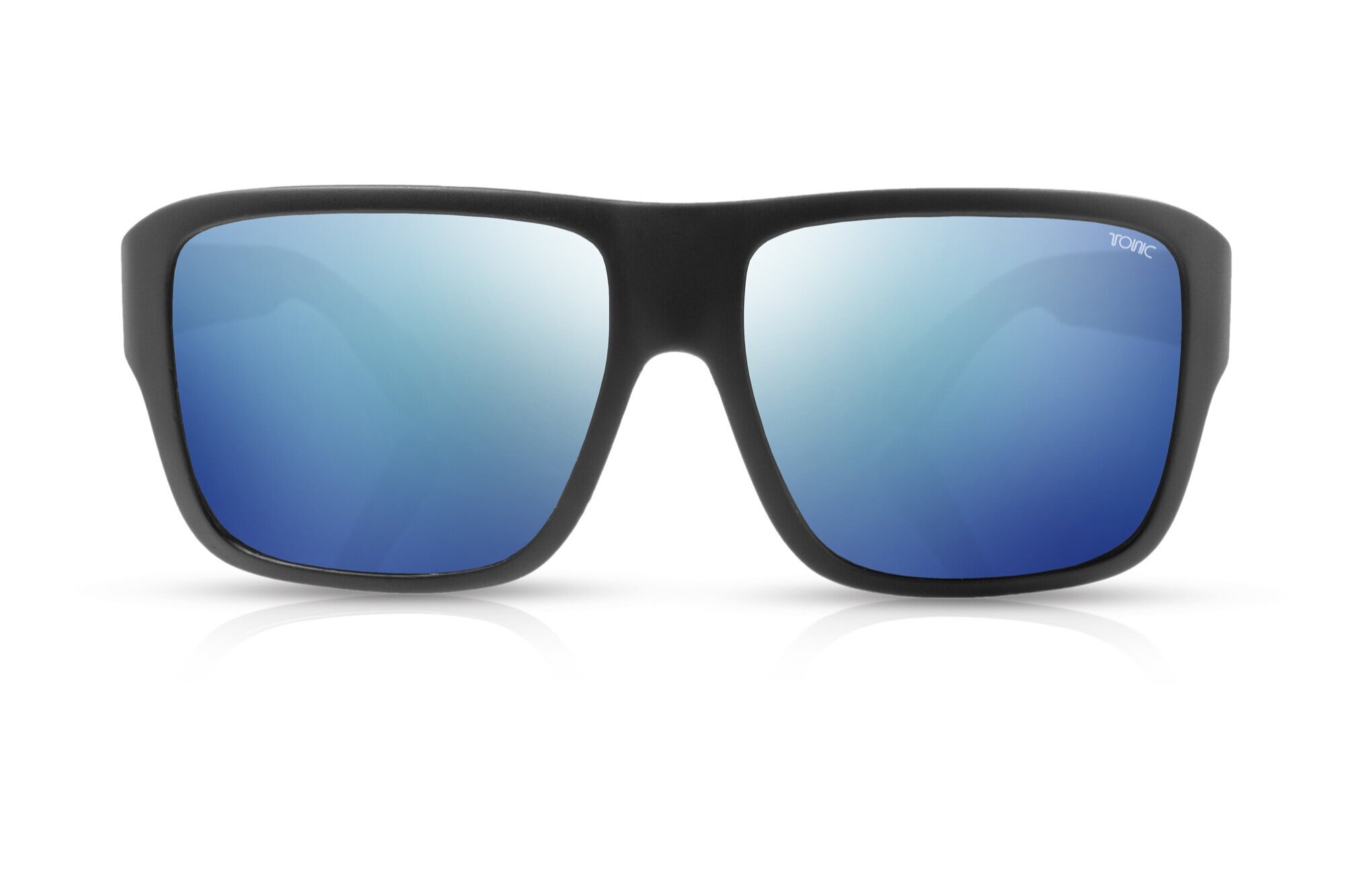 Tonic Sunglasses Swish Matt Blk Glass Mirror Silver G2 Slicelens 