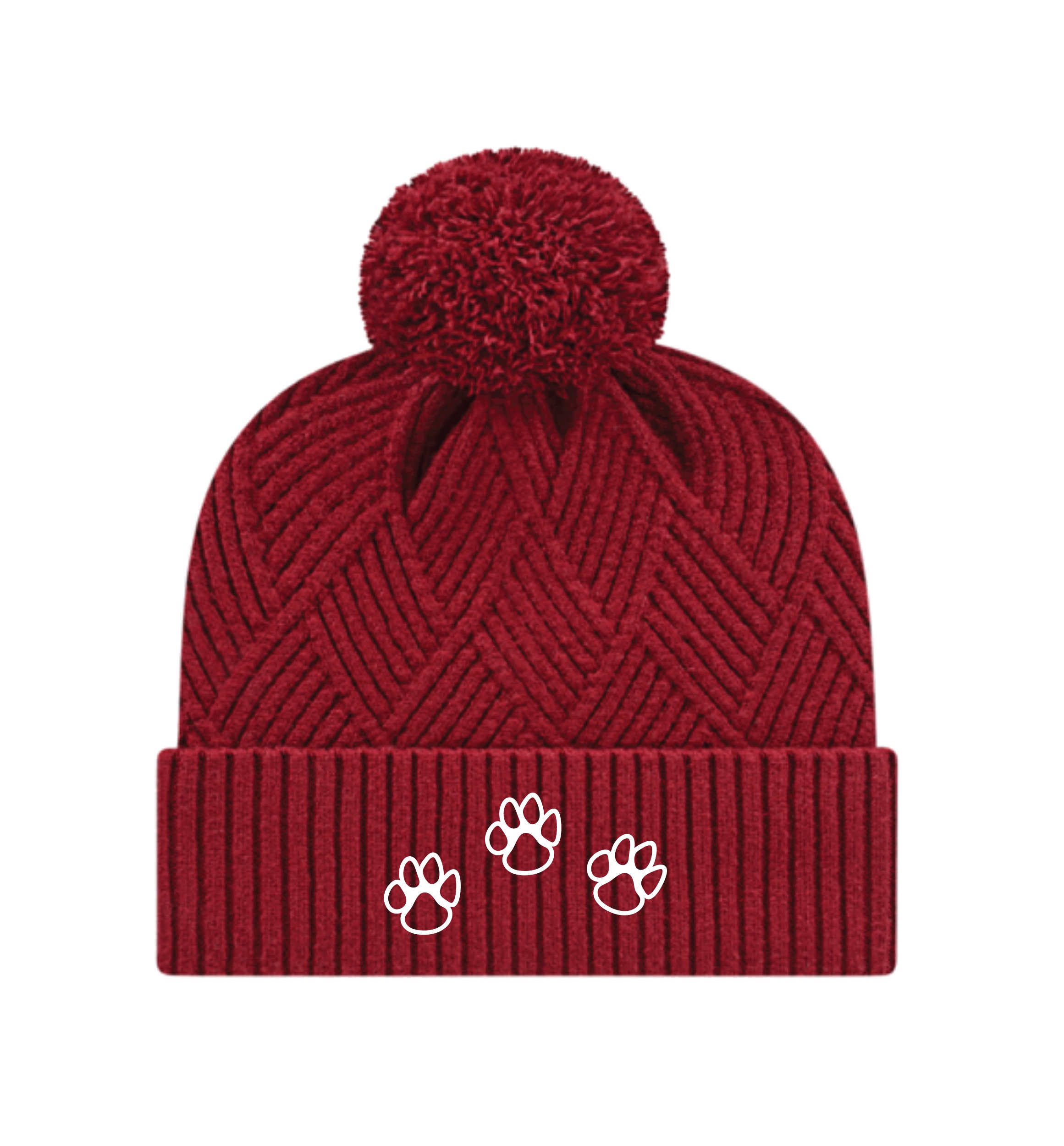 BulldogHoliday2023_FestivePaws_PremiumDiagonalWeaveCap_Merlot.jpg