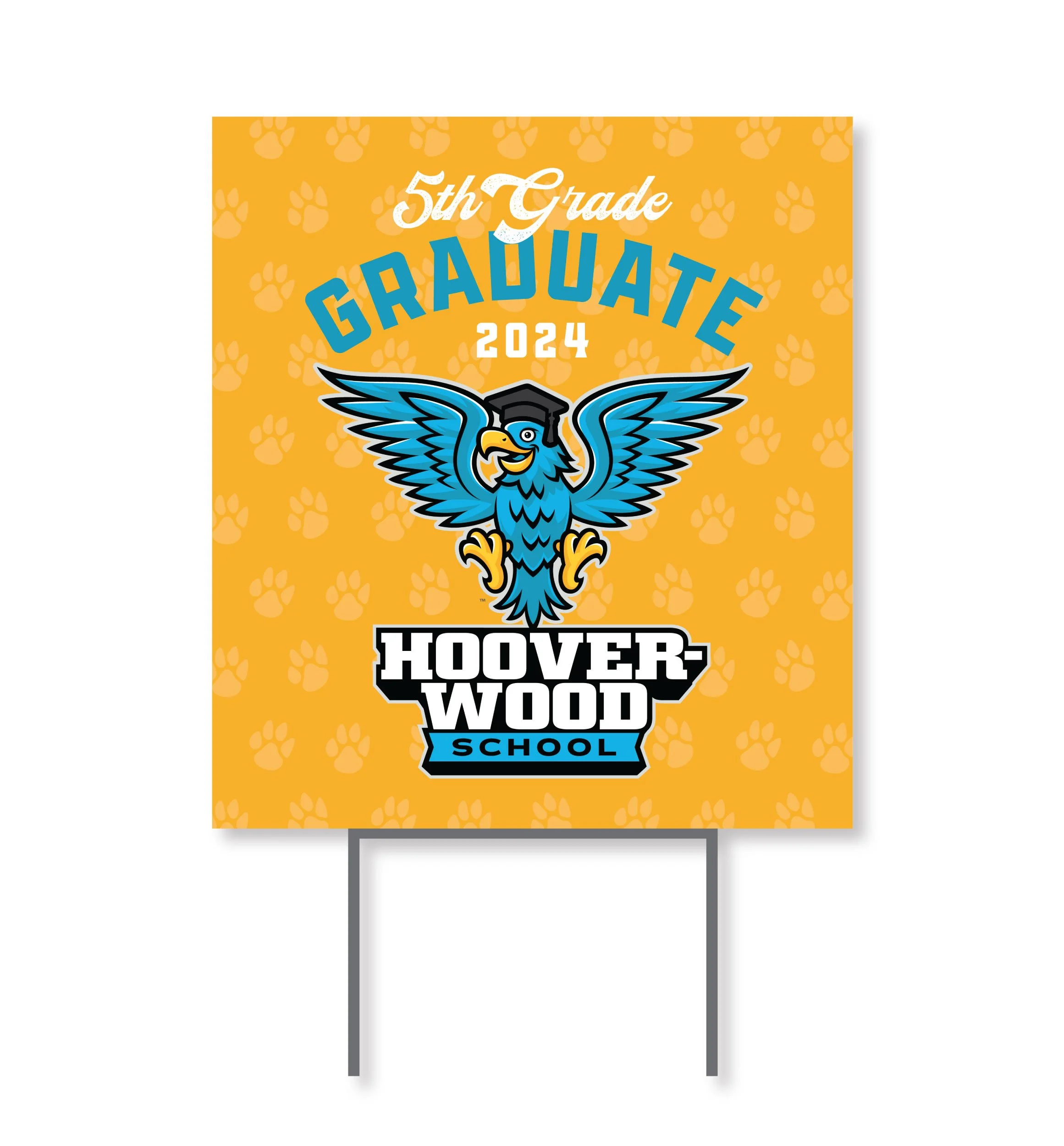 2024 // Hoover Wood 5th Grade Graduate Yard Sign