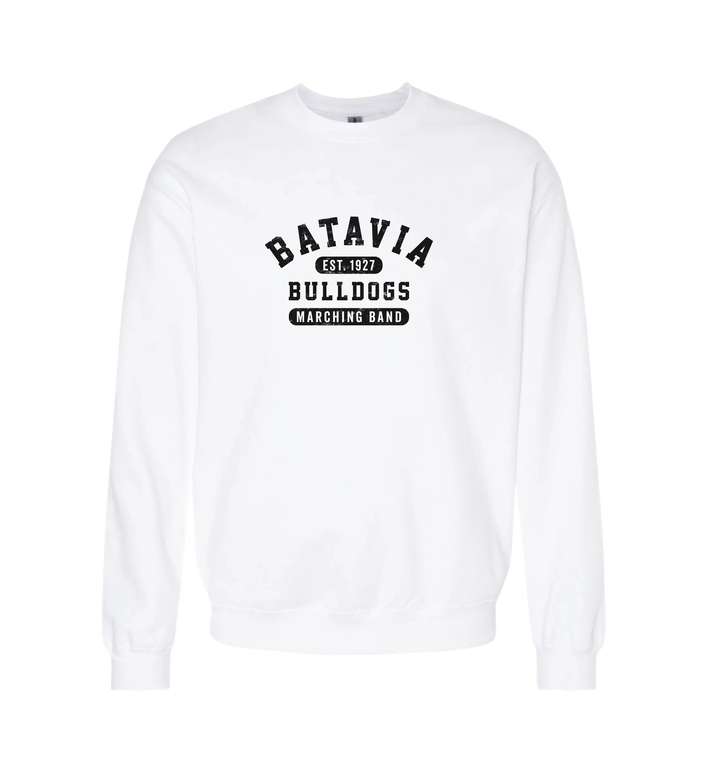 BataviaMarchingBand_1927_GildanCrewSweatshirt_White_1.jpg