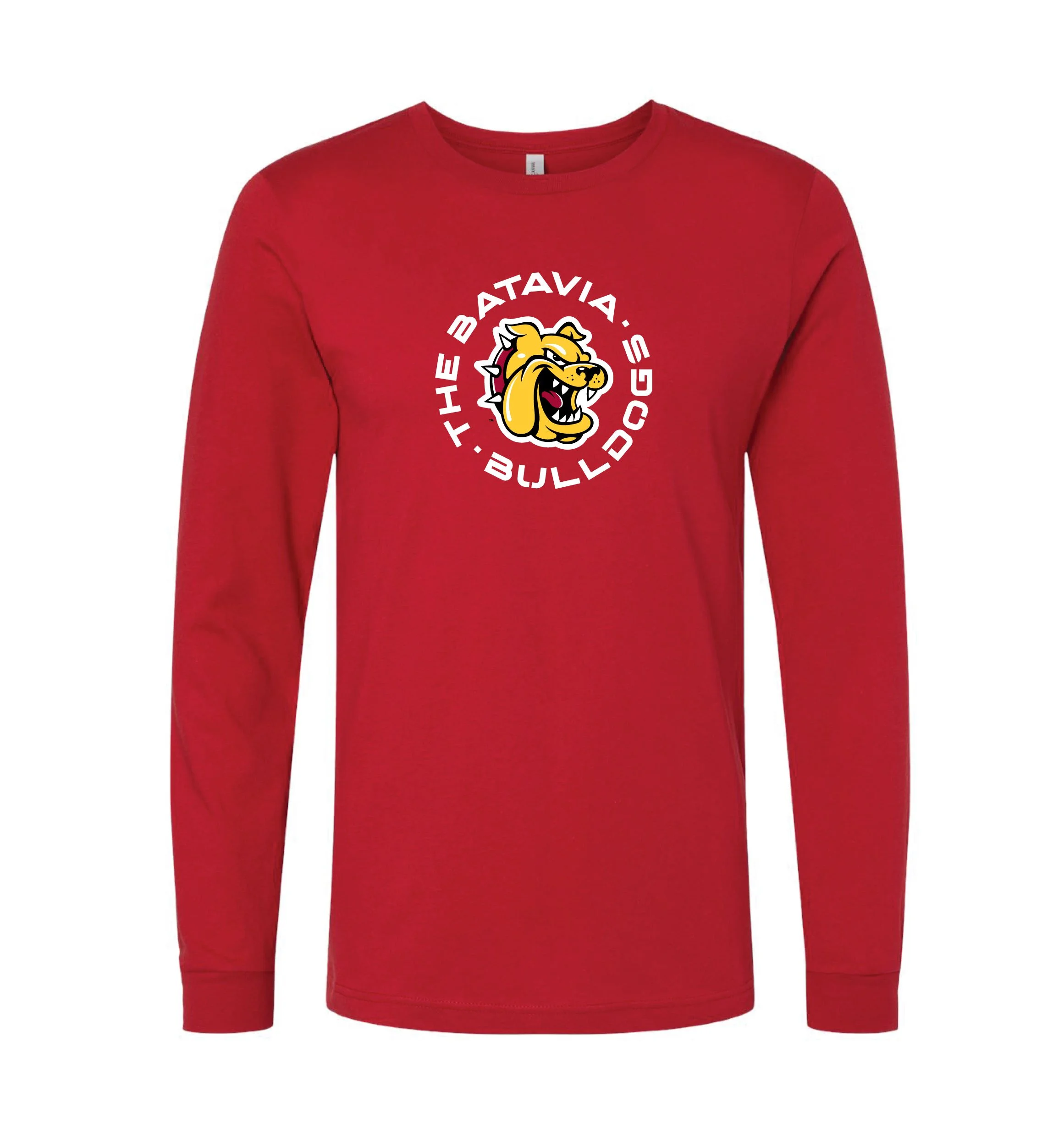 BulldogGrit_Red_BellaCanvas_LongTeeShirt.jpg