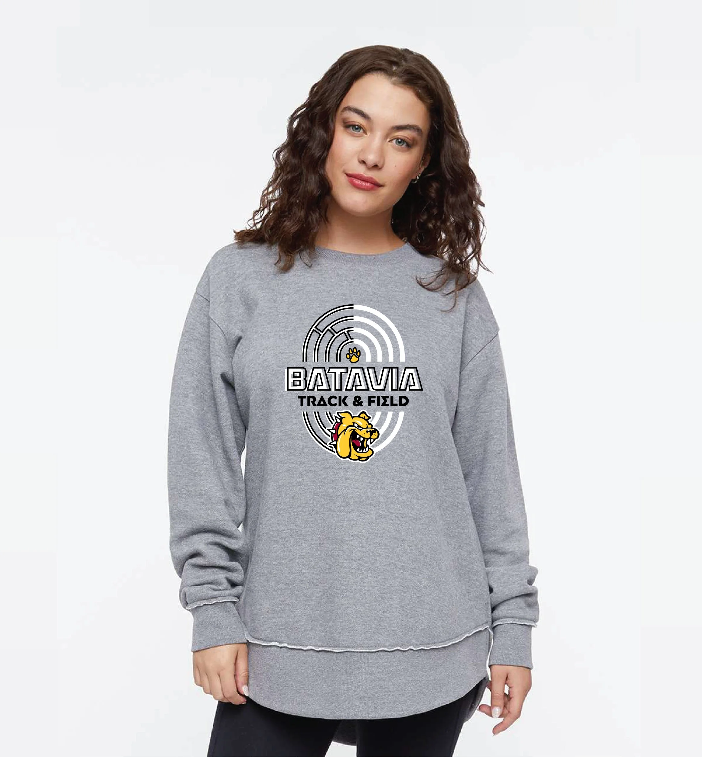 Batavia Track Lanework: Women's Weekend Fleece Sweatshirt