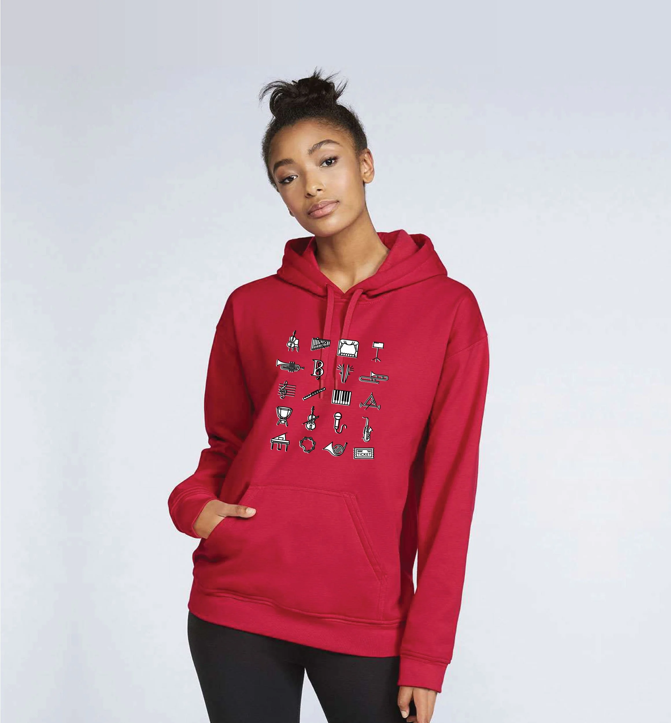 BataviaMusicIcons_GildanSS_Hoodie_Red.jpg