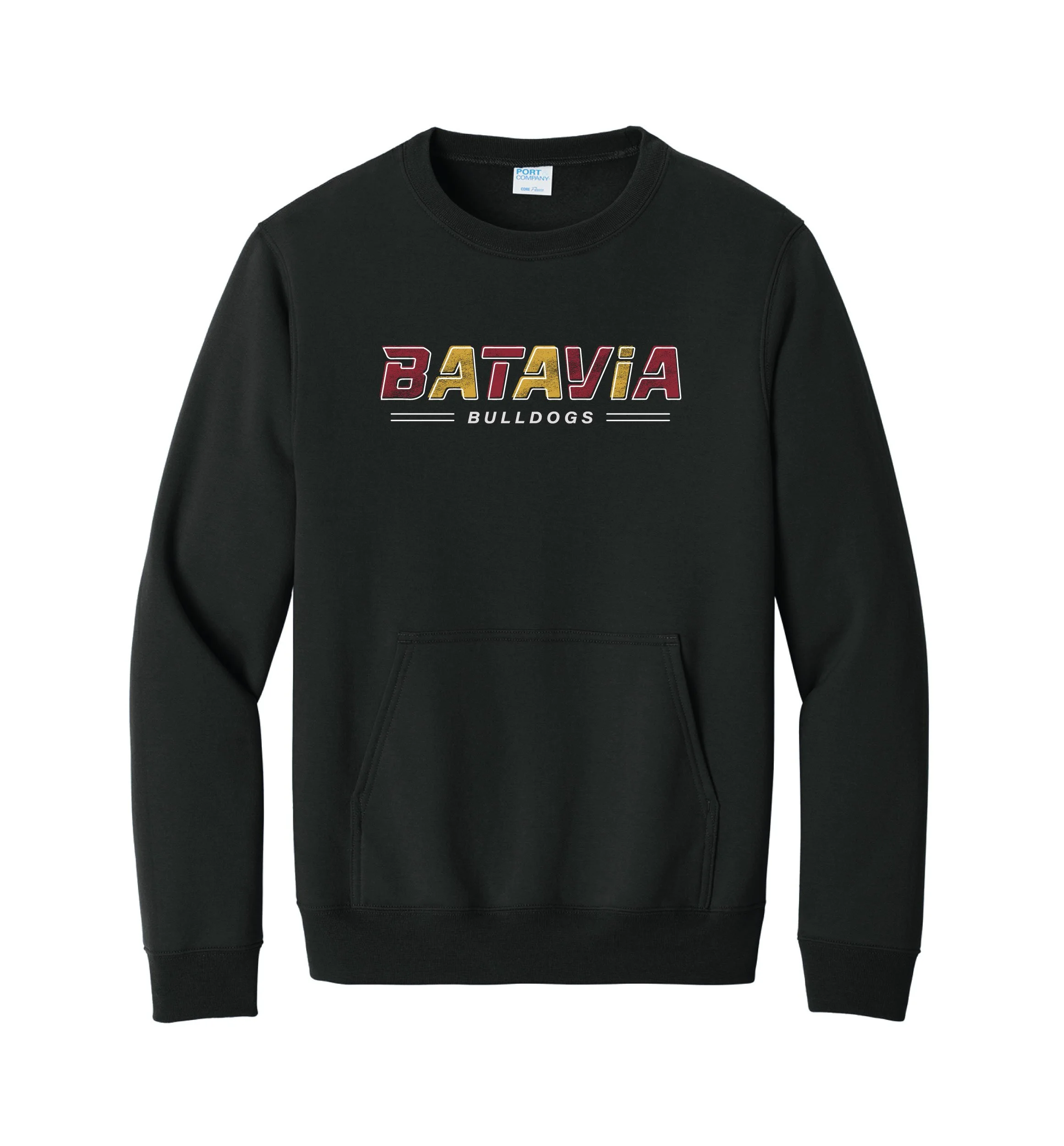 Batavia Bulldogs // Stitch & Ink // Core Fleece Crewneck Pocket Sweatshirt // Unisex