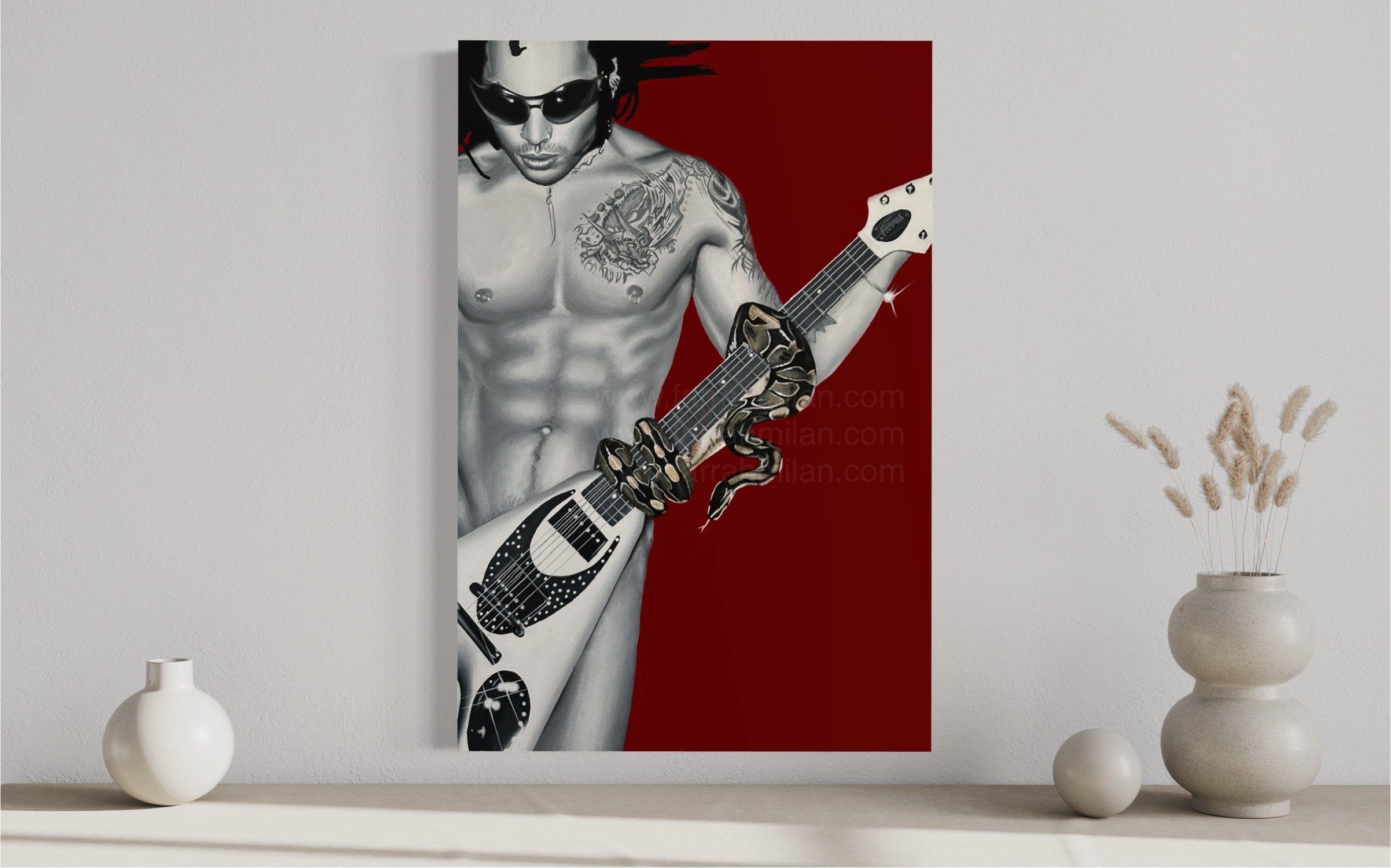 Lenny Kravitz Painting (Original)