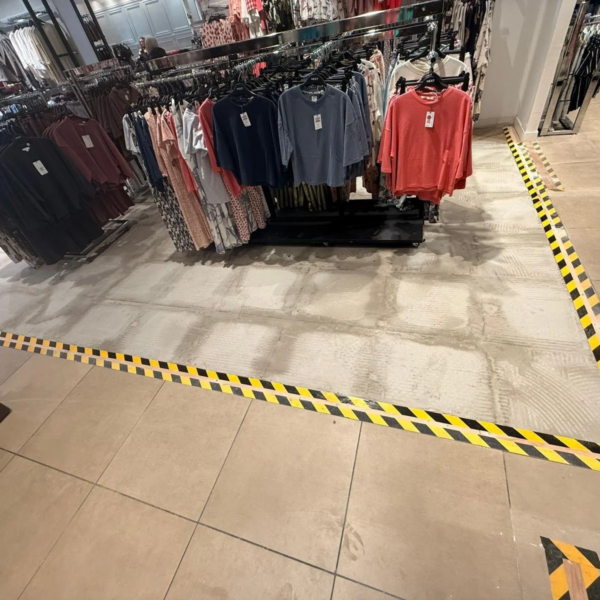 A Fresh New Look: Before &amp; After

We began work out of hours last weekend on a ceramic flooring refresh at a Next store, timed to minimise disruption to trading. 

We&rsquo;ve installed 110 sqm of ceramic plank, transforming the space with a fres