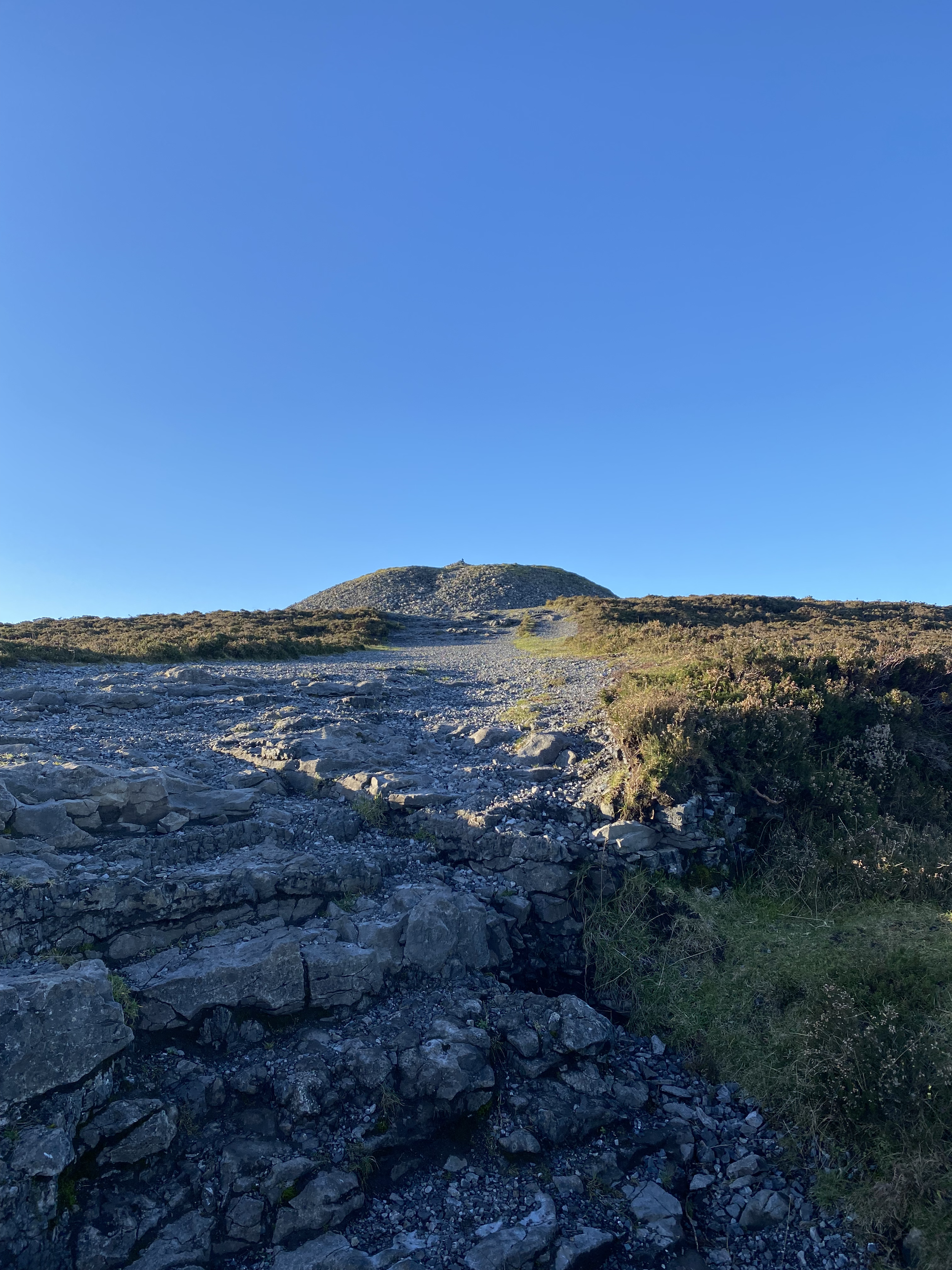 Rocky landscape with clear blue sky