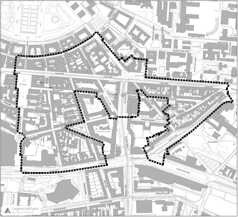 Abgrenzungsplan "Innenstadt-Ost"