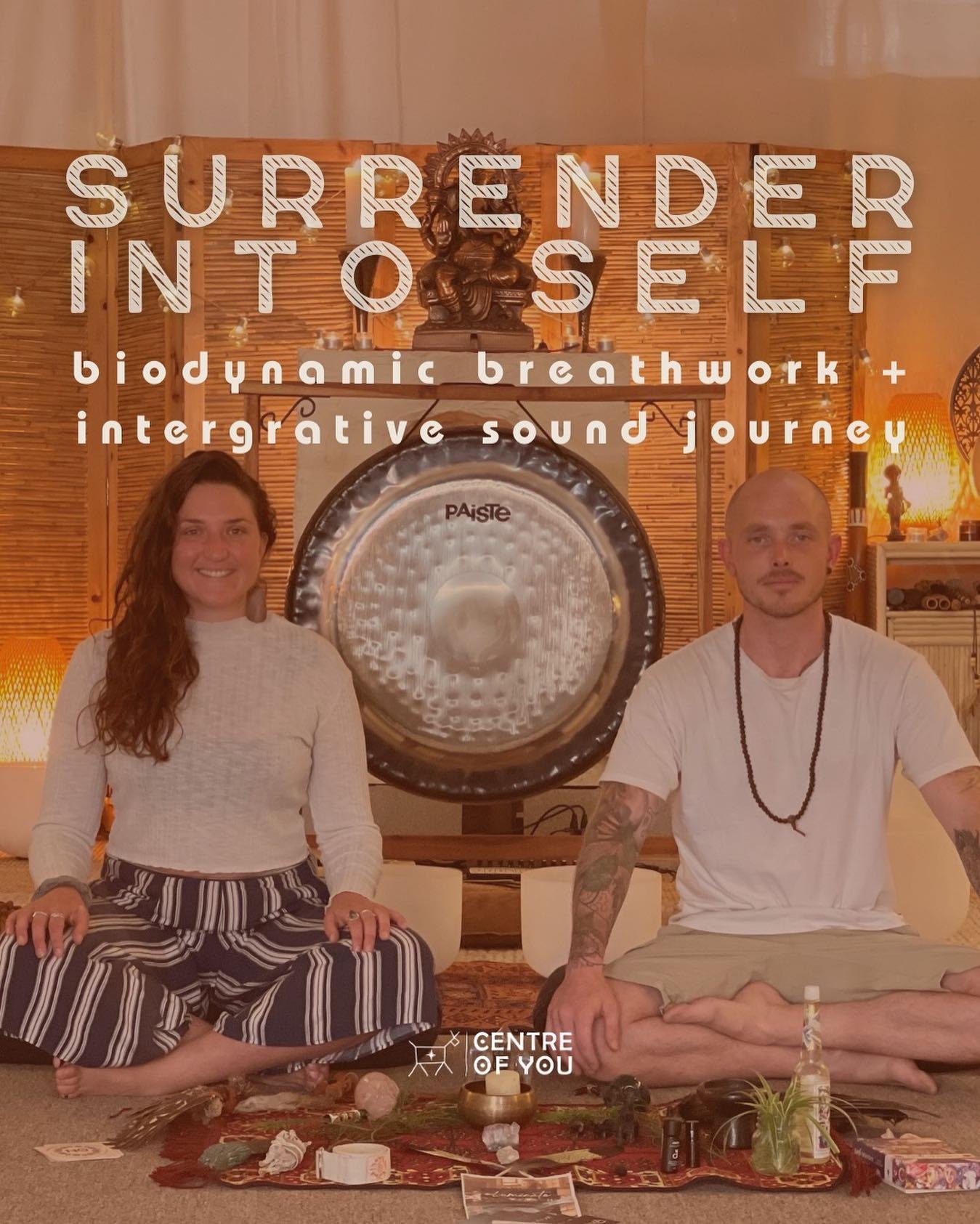 Highly recommend El &amp; Mike&rsquo;s Surrender Into Self workshop which I jumped into last month.

It&rsquo;s an educative, paced container for dropping into the inner-world through the tool of breathwork and opening to revelations that arise throu