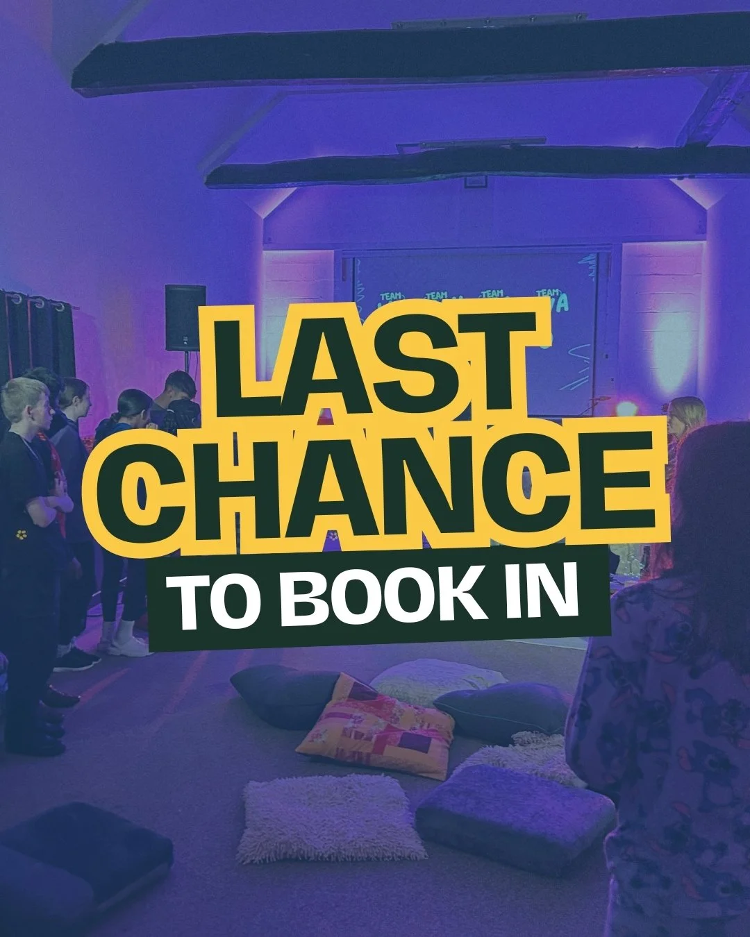 We can&rsquo;t wait for Stathern Youth Weekend &mdash; and it&rsquo;s almost here! 🔥

There&rsquo;s still time to join us, but today&rsquo;s your last chance to book in!
Bookings close at 6pm tonight ⏰

📅 30th Oct &ndash; 2nd Nov | 👥 Ages 11&ndash