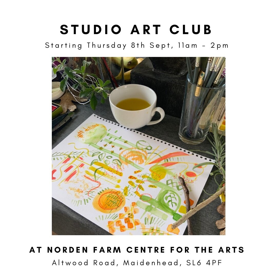 ✨New Workshop✨

I&rsquo;m super excited to announce that I will soon be hosting &lsquo;Studio Art Club&rsquo; @nordenfarm, starting on 8th September!

During each session, you will be invited to explore your inner artist, using a range of materials f