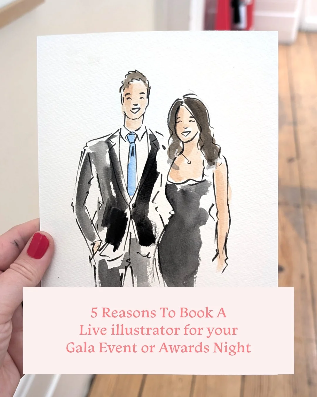 🥂 5 Reasons to Book A Live Illustrator for Your Gala Event or Awards Night 🥂
I've had a lot of enquiries for live illustration at Awards and Gala events recently so I thought I would share a few reasons why it's a brilliant addition to any live ev
