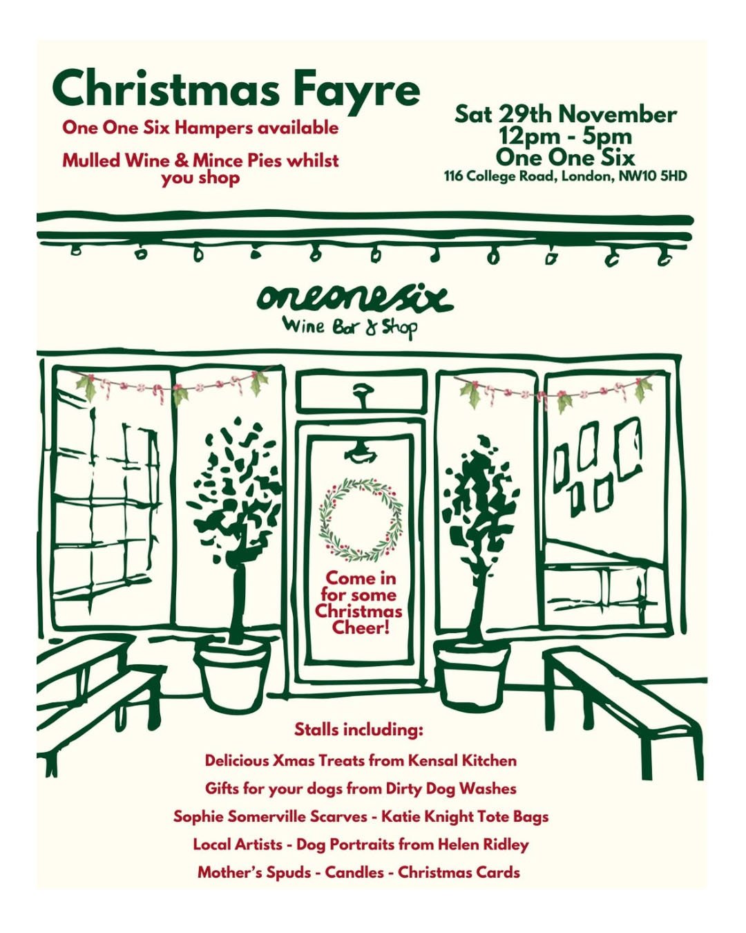 🐾 Live Dog Portraits at the One One SIx Christmas Fayre! 🎄 

I'm super excited to share that I will be at the wonderful @oneonesixwine on Saturday 29th November to capture live dog portraits!

Portraits will be available for purchase on the day on 