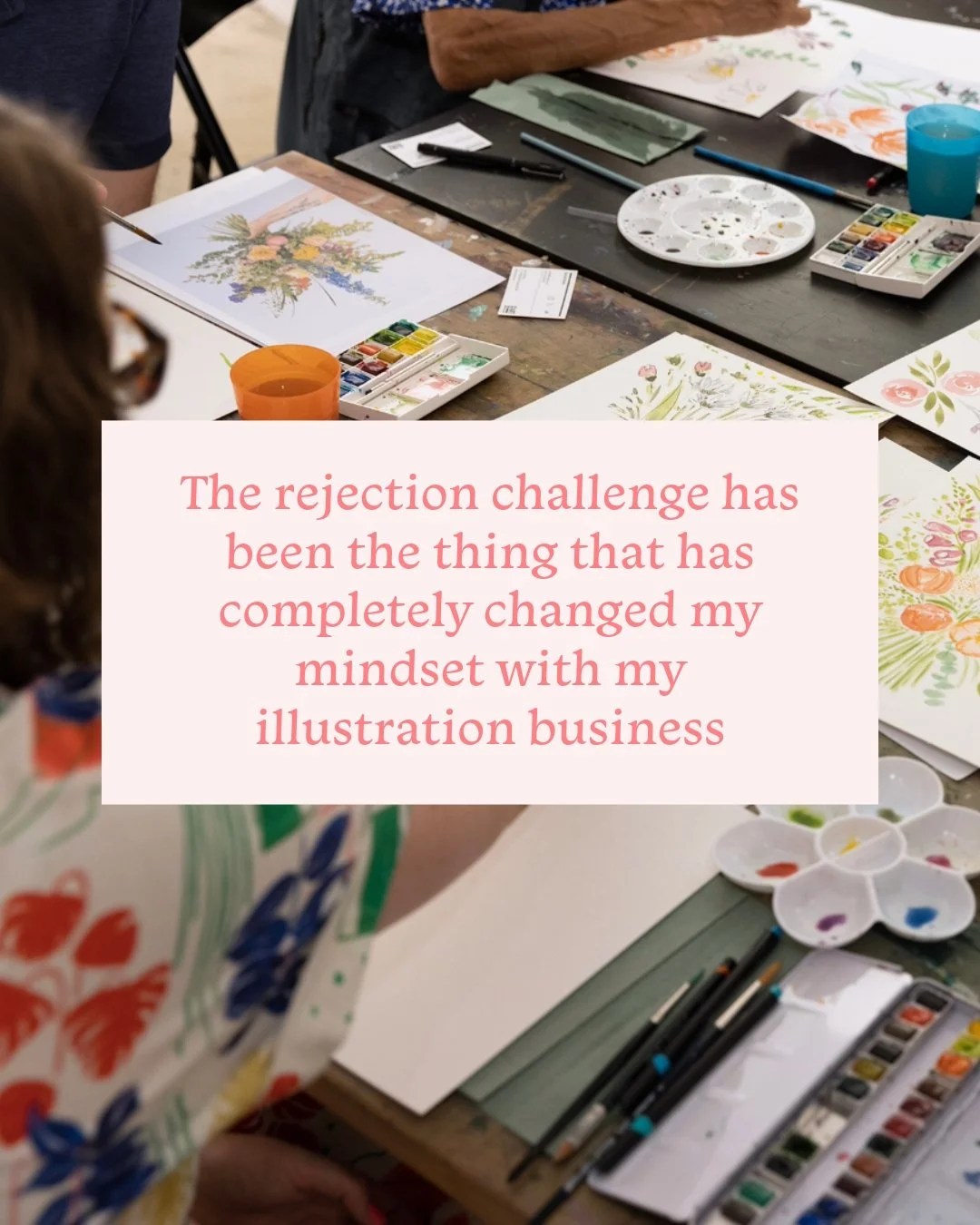 The rejection challenge has been the thing that has completely changed my mindset with my illustration business. 

When I started as an illustrator I took rejection really hard and struggled to recover. 

Now I understand that it&rsquo;s rarely a fla