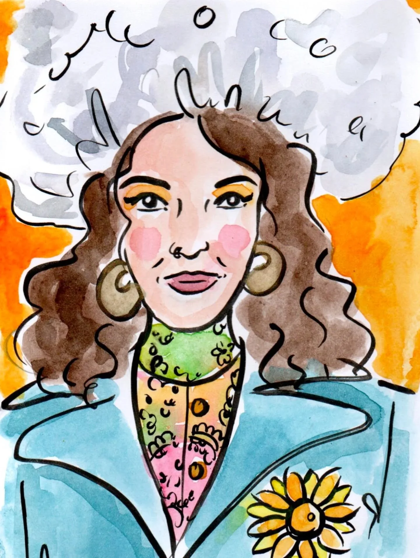 Sharing a sketch I did for my stylish friend @vintagebotanist for her birthday last month.

I've been experimenting with different styles of portraits for events and I really like this one!

#portraitartist #vintagestyle #dressincolour #liveillustrat