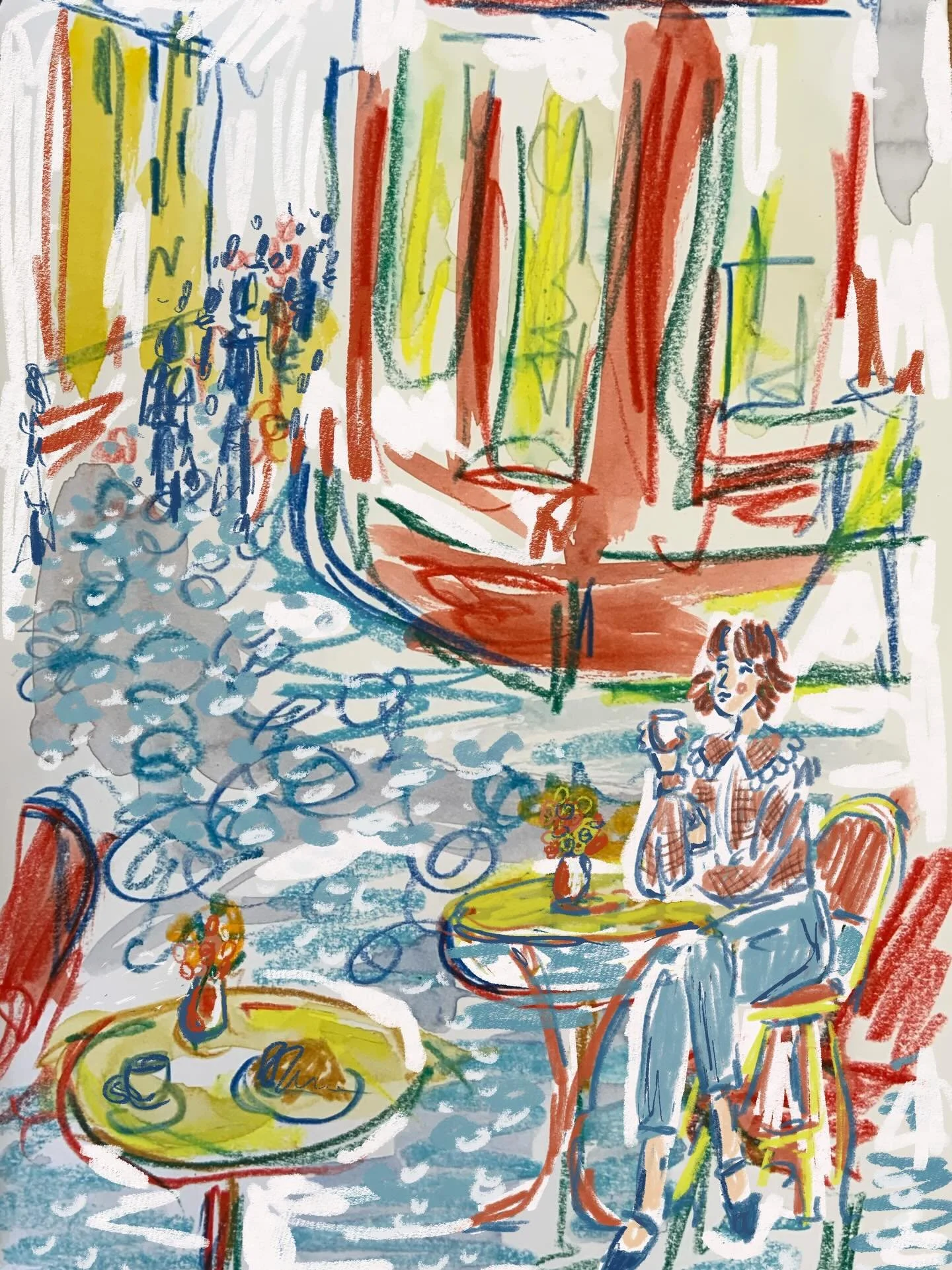 Later this month I&rsquo;m off to Paris for a girls trip with two of my best friends.  We have literally been talking about this trip for years and I&rsquo;m so excited it&rsquo;s finally happening!

I&rsquo;m trying to loosen up my illustration work