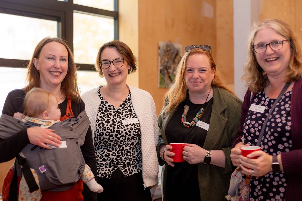 A group of attendees smiling for the camera at the creative networking event in Berkshire