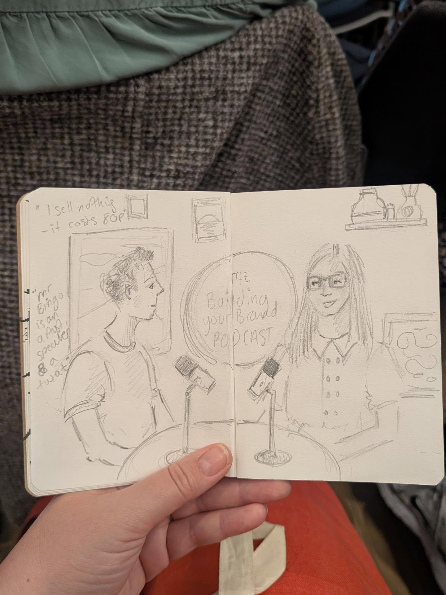 Watching the @buildingyourbrandpodcast live!

It was such a treat to see the live podcast recording yesterday evening at the @stbridefoundation in London.

I've been listening to the @lizmmosley podcast for the last few years and have been inspired b