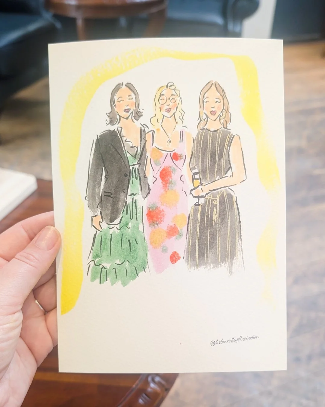 Some of my favourite guest portraits from C and H's Wedding on Saturday at the London Rowing Club in Putney.

It was a mixed heritage wedding which I always love illustrating.  Plus there were lots of fun and colourful outfits.

My diary for 2027 wed