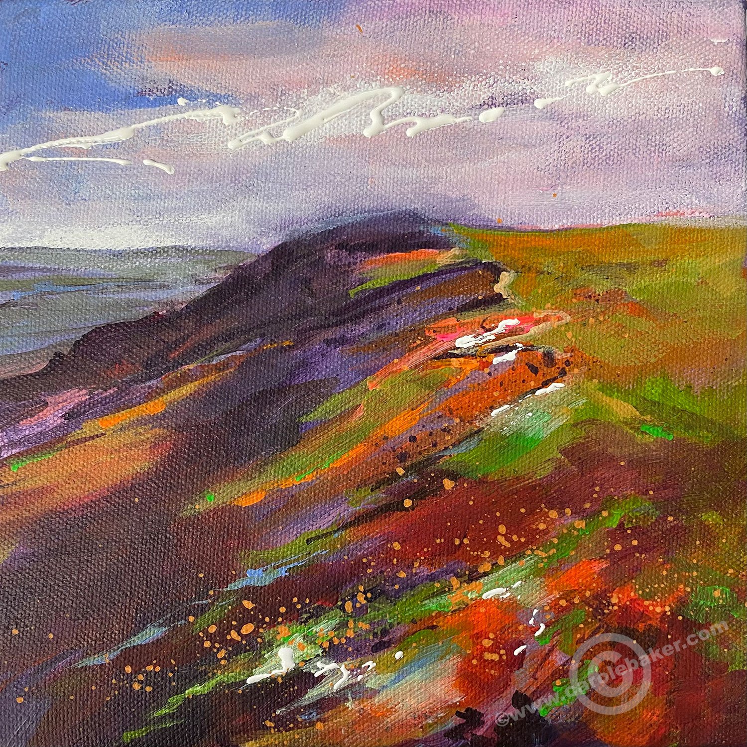 PAINT ALONG - EXPRESSIVE LANDSCAPES IN ACRYLICS - 1-day Wednesday 26 February 2025