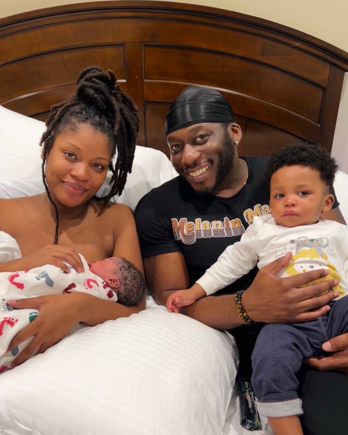 We did it! 🙌🏾🙏🏾🙏🏾🙌🏾

Thank you God for sending us our beautiful baby boy Okechukwu. We are in love with him already and he&rsquo;s already brought so much joy to our family. Thank you for the greatest honor of raising these two young Black ki