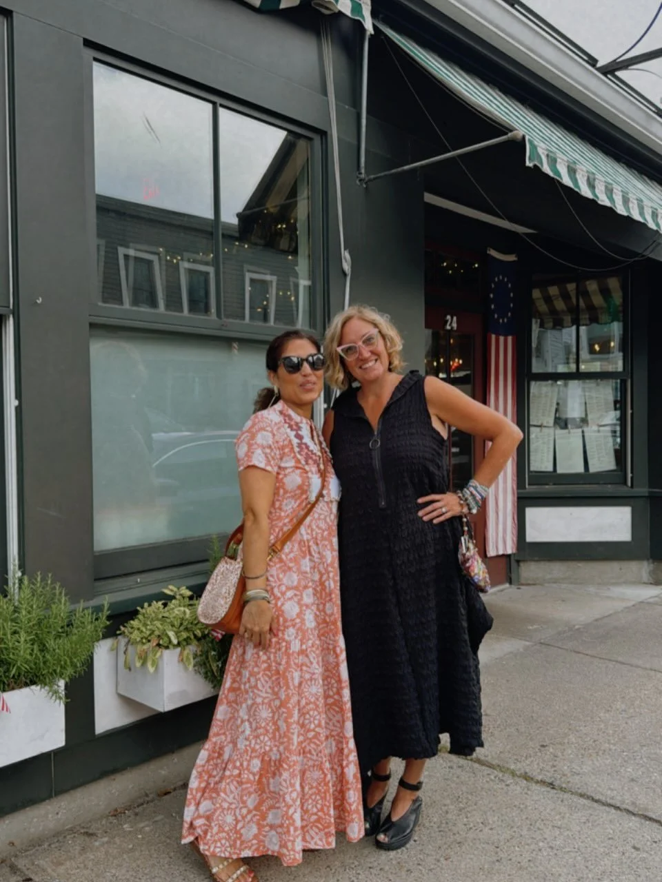 Dinner with friends last weekend @woodshilltable in Concord. The food was amazing, but the company was beyond ✨❤️✨, needed a permanent place on the feed. 
Dress is my favorite @mareathebrand 
@allthingsparkley @patrickjsteele 

#concordmassachusetts 