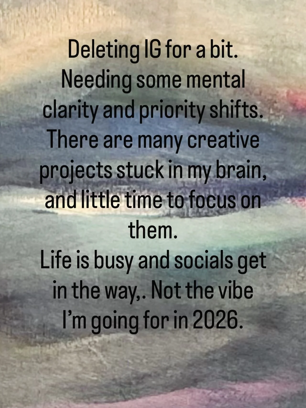 Wishing you a creative and calming end to 2025. I&rsquo;m leaving IG for a bit, and it feels like a weight off. I love this app for the inspiration and connection, but for a while it&rsquo;s been a time suck. I find myself full of ideas for creative 