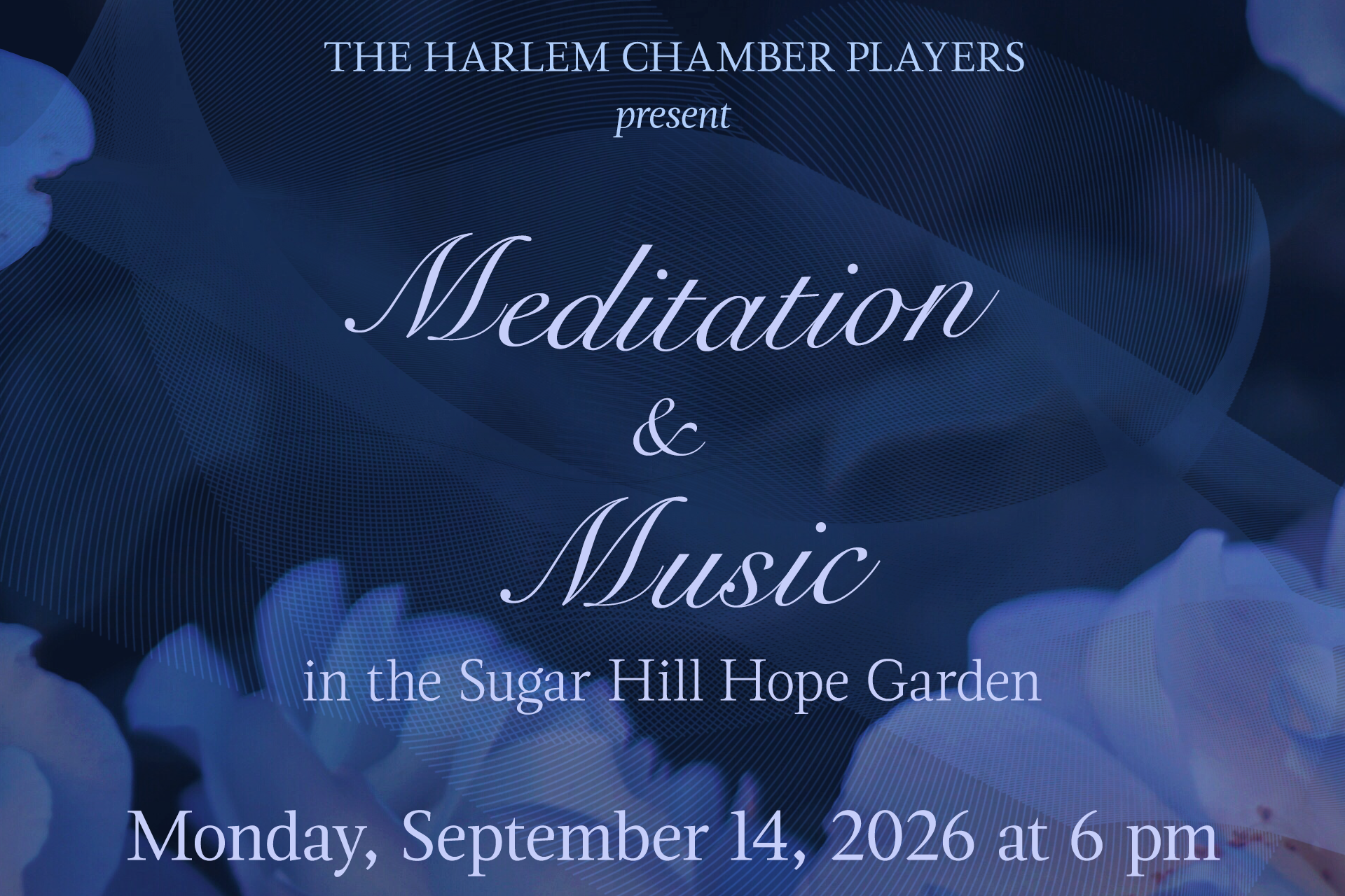 Meditation and Music in Sugar Hill Hope Garden