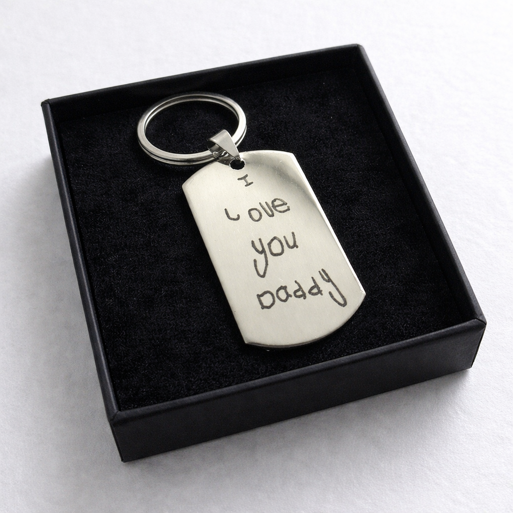 Personalised Handwriting Keyring – “A Piece of Them” Keepsake Collection