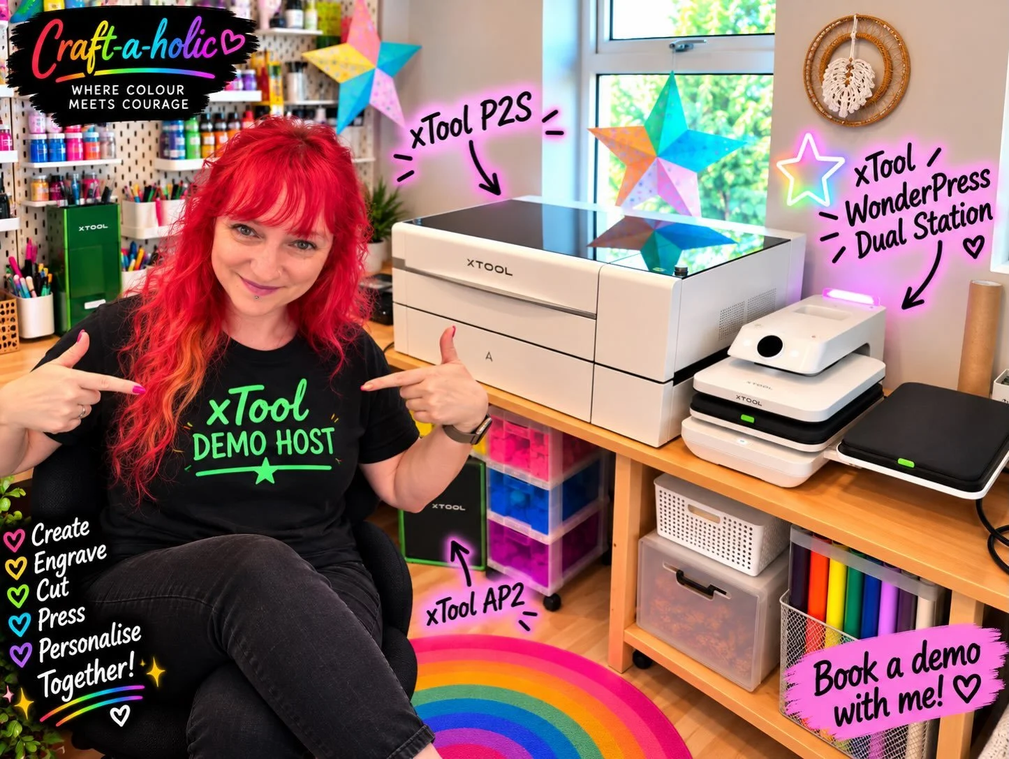 ⭐ Well&hellip; this is rather exciting! ⭐

I&rsquo;m officially an xTool Online Demo Host! 🎉💚

Which basically means I&rsquo;m now officially allowed to enable your xTool obsession 😂

If you&rsquo;ve been eyeing up an xTool machine but want to act