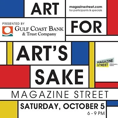 We are open this Saturday for @magazinestreet&rsquo;s annual Art For Art&rsquo;s Sake! Join us until 9pm for booze and $25 pre made bouquets 💐😎 we will also have our flower bar where we sell flowers by the stem or you can build your own custom bouq