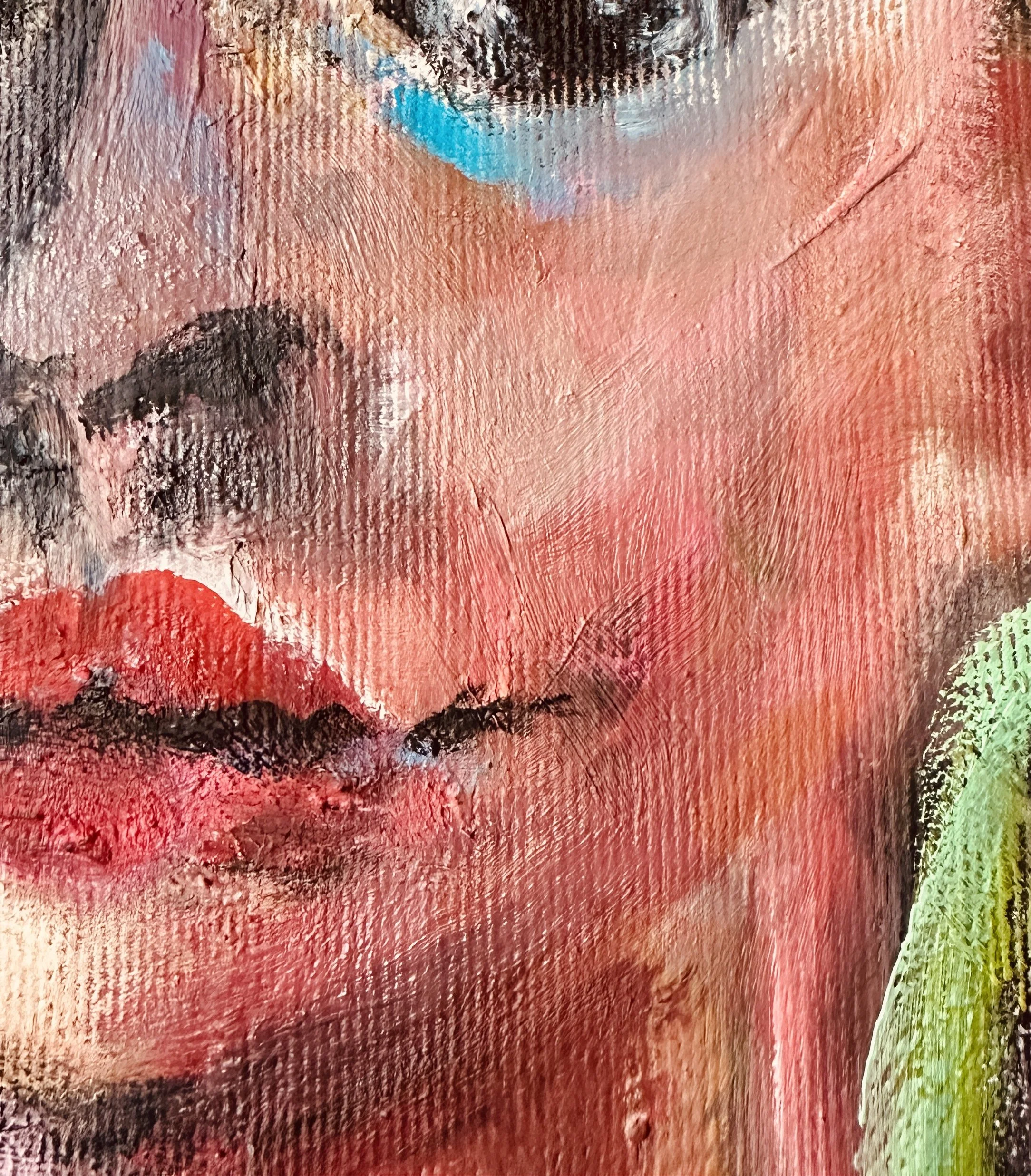 Snaoshot 130 x 100 cm Öl 2025 Detail