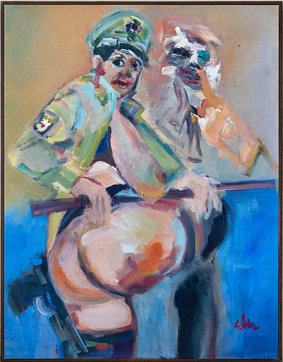 „Wanted“ 60 x 50cm ÖL auf Leinwand 2023