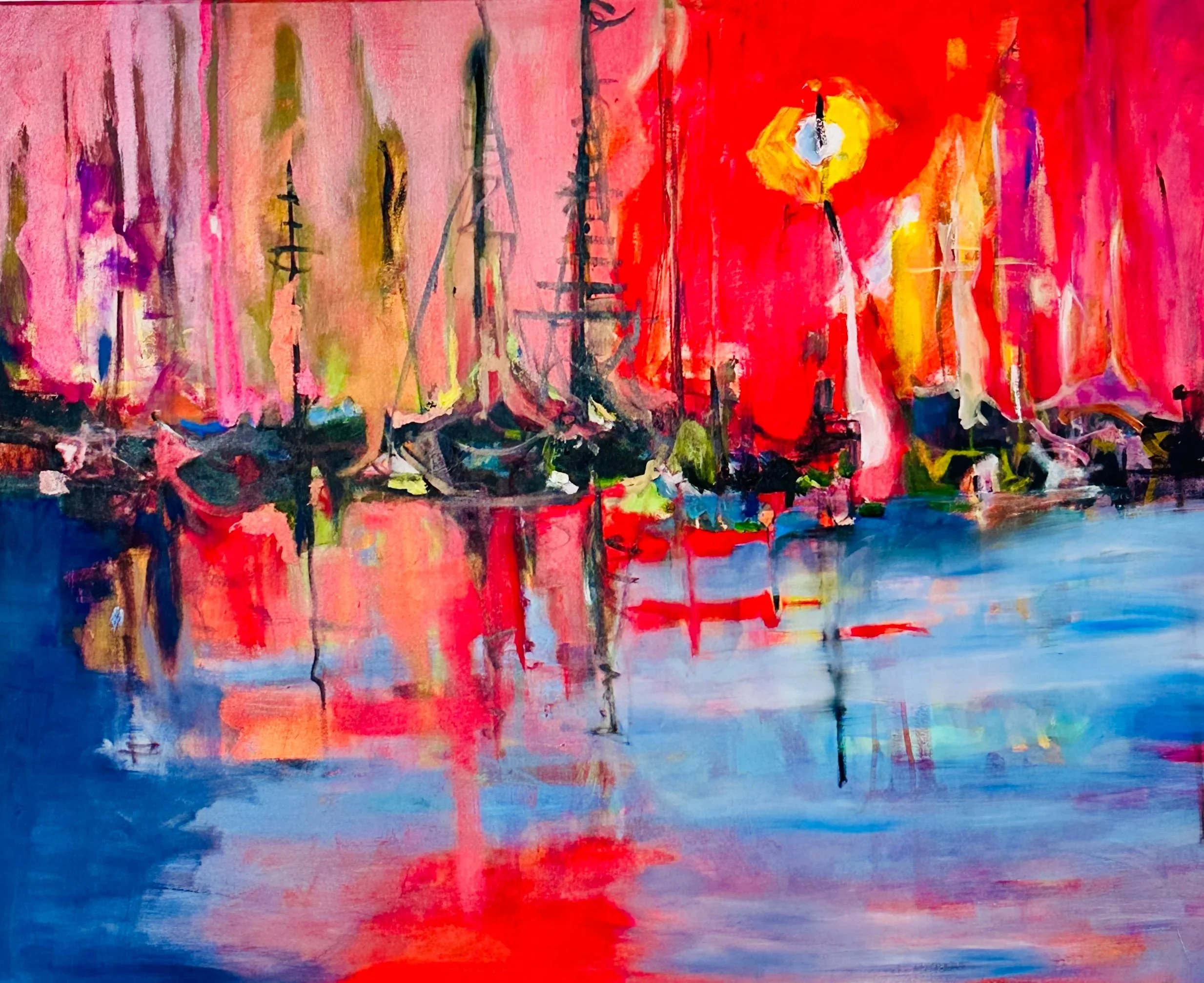 "when the ligth fades "Öl auf Leinwand
 100 mal 80 cm