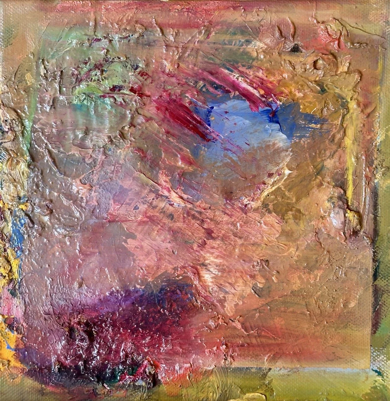 im Frühling Mixed Media 2022 20x20 cm