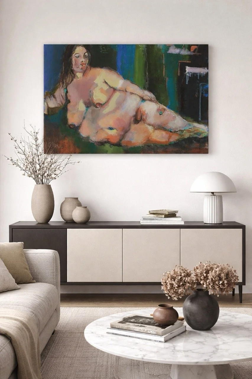 ,,Eve'' 50 x 70 cm Acryl auf Leinwand.MU