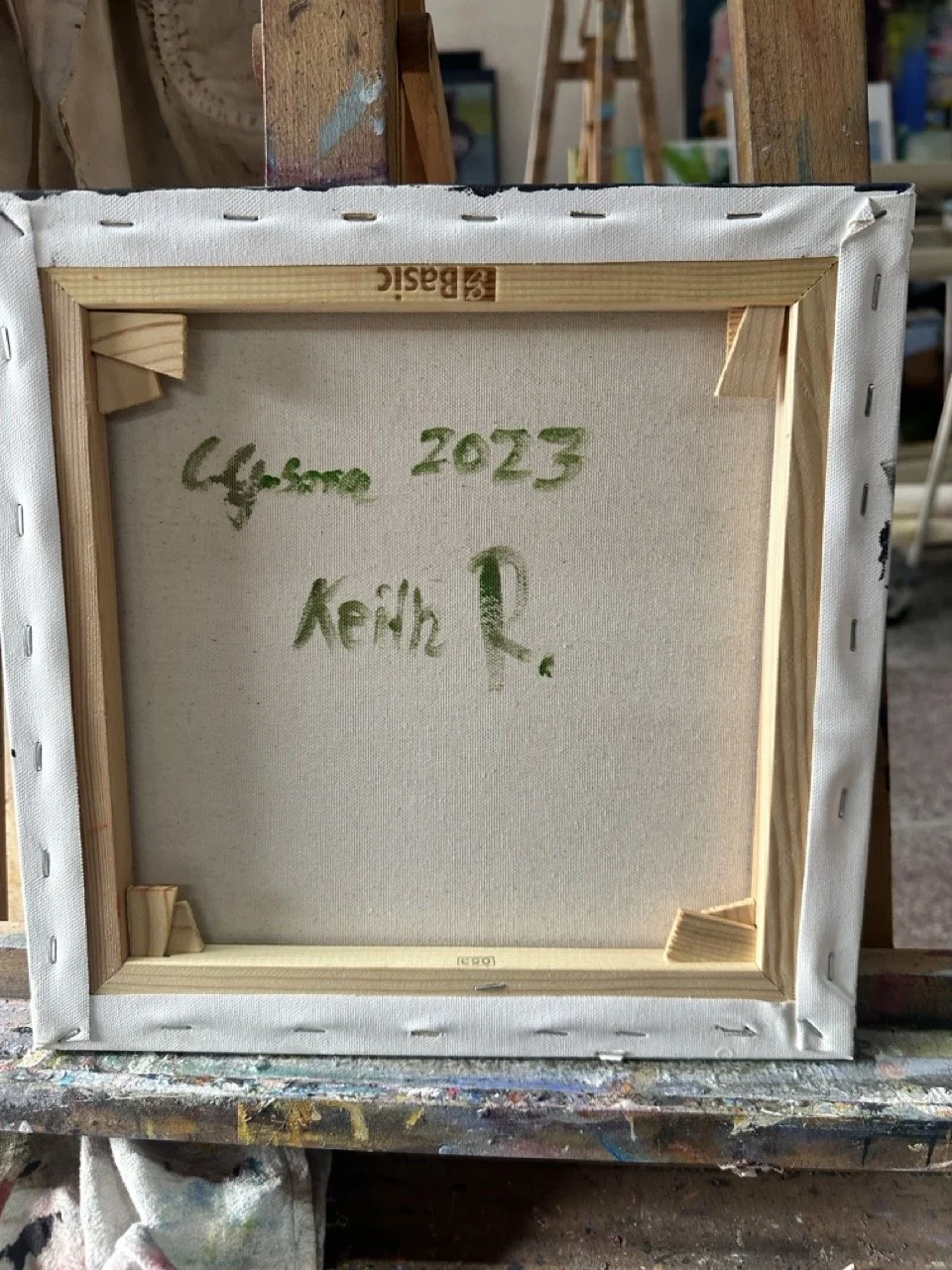 ,,Kaith Richards“Mischtechik auf Leinwand 30 x 30 cm