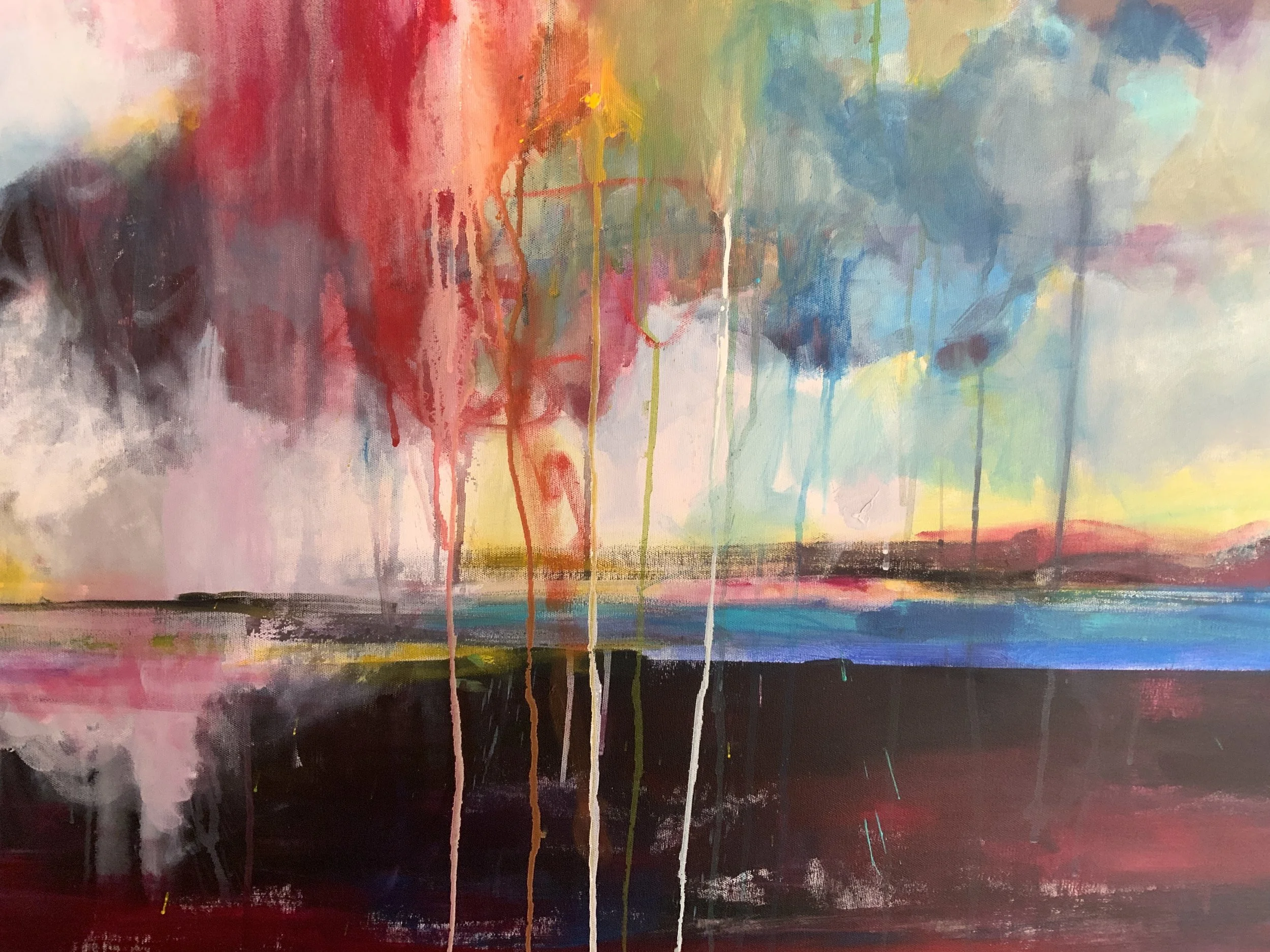 ,,Winds-Braut’’Größe 100 x 120 cm Acryl- Ölbild auf Leinwand