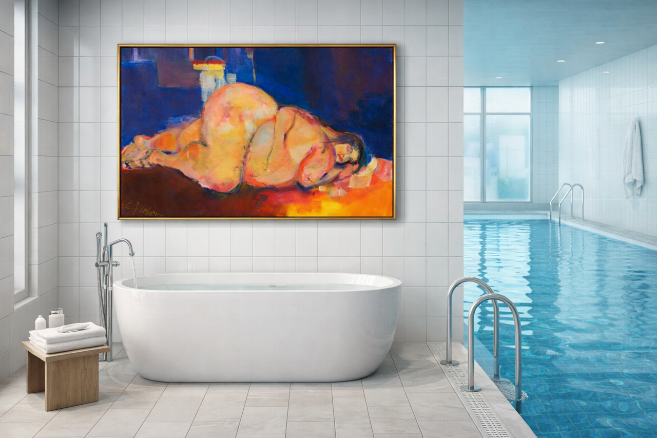 ,,Eva'' 50 x 70 cm Acryl auf Leinwand.