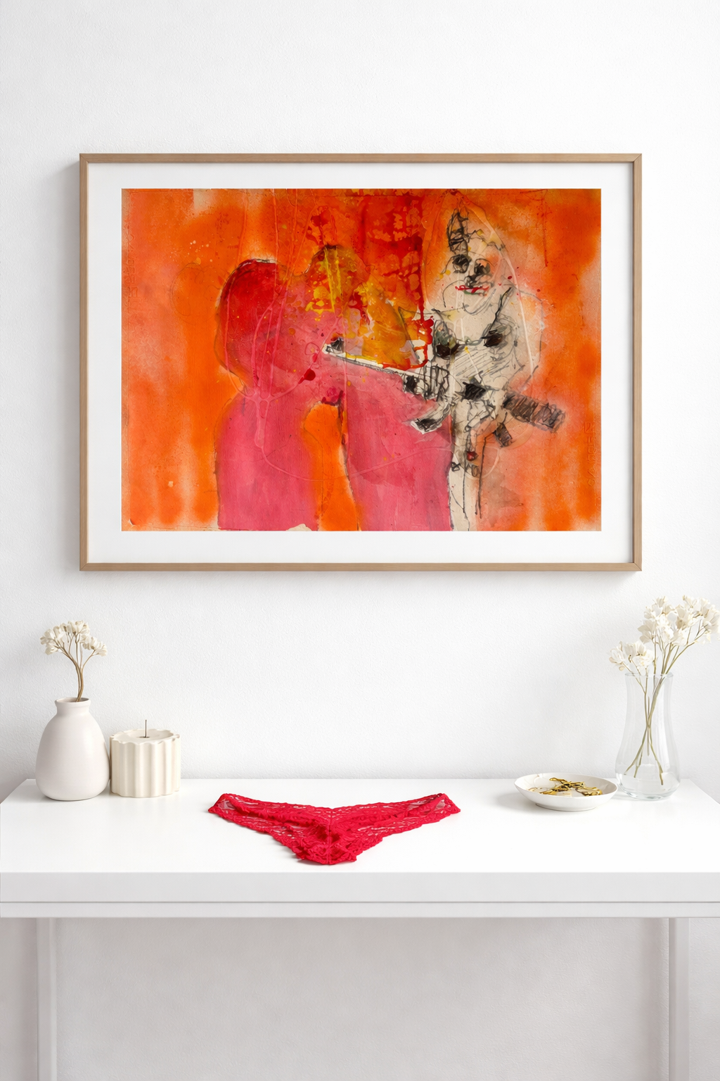 Der Partisan Mixed Media auf Bütte 2025 60 x 70 cm