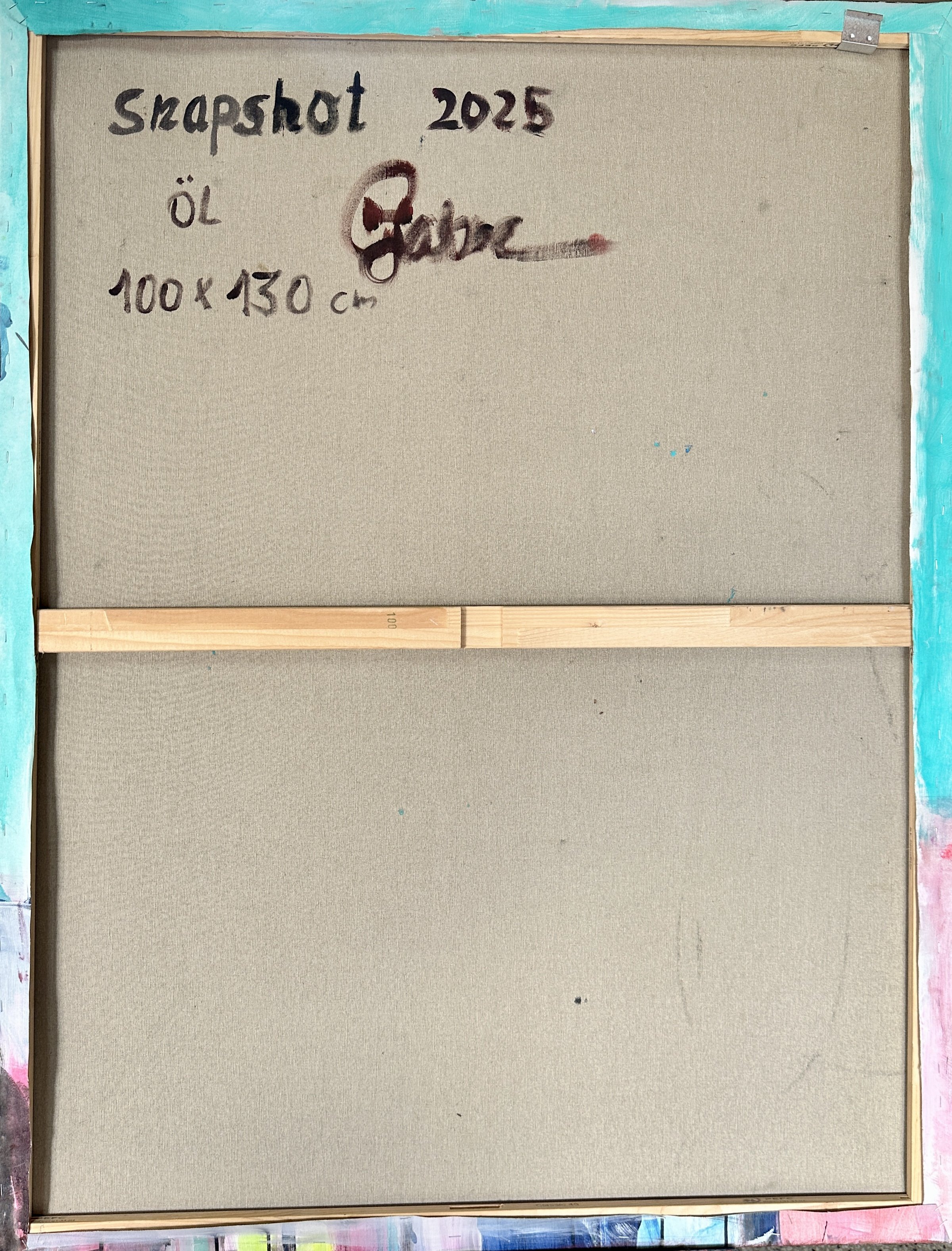 Snaoshot 130 x 100 cm Öl 2025 R