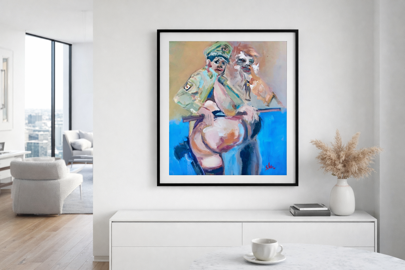 „Wanted“ 60 x 50cm ÖL auf Leinwand 2023