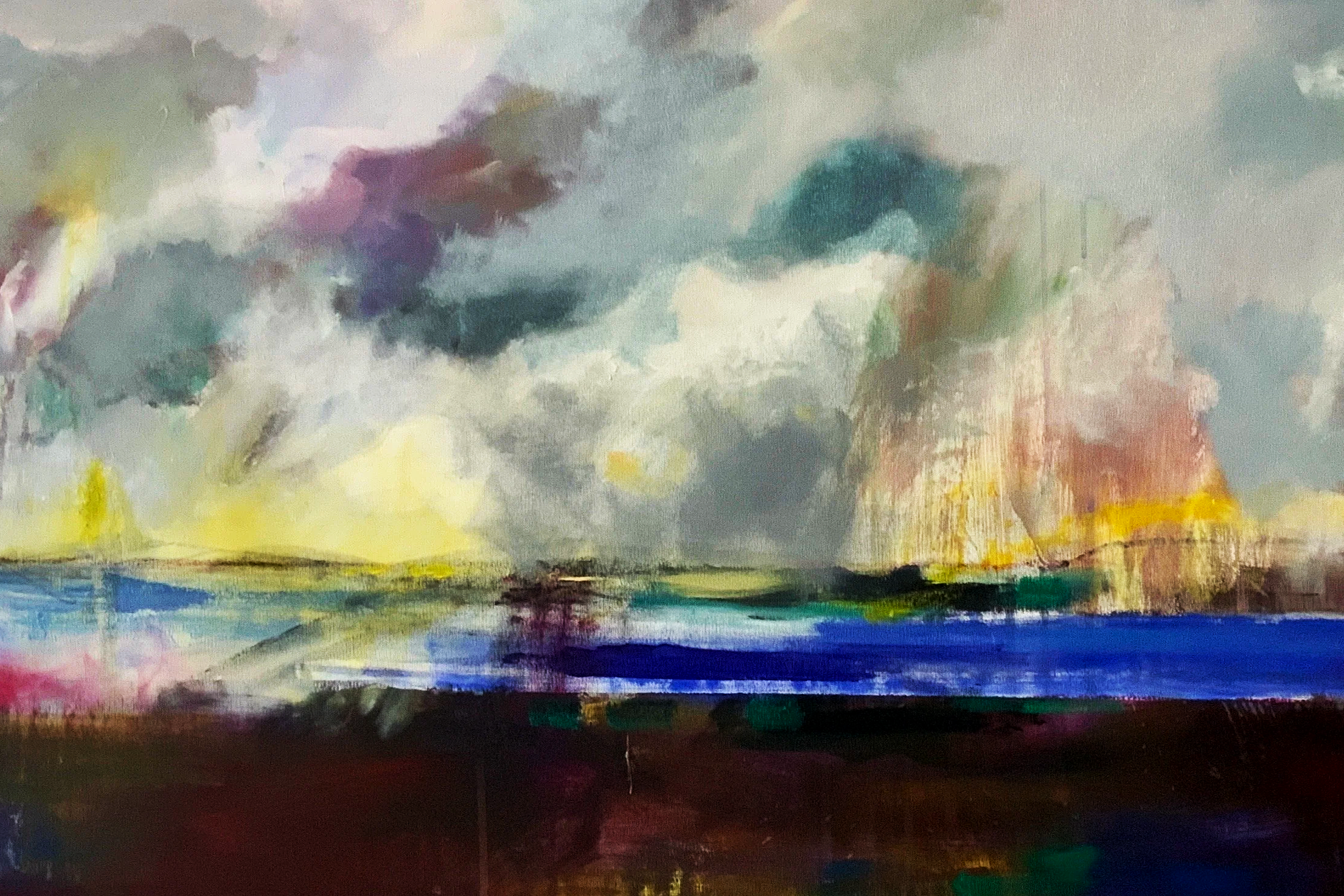 Windland 2 Acryl- und Ölmalerei auf Leinwand 80 × 120 cm